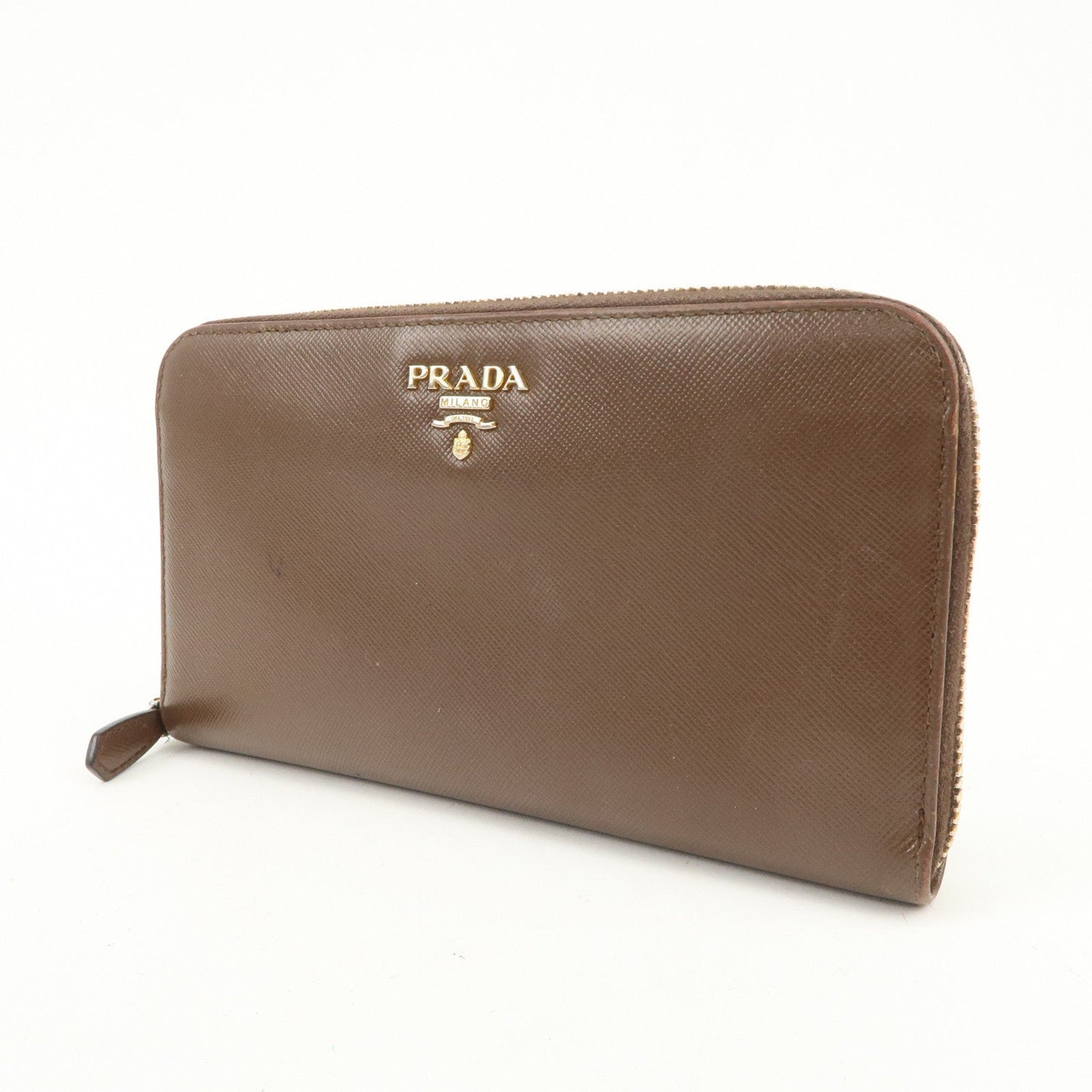 Prada Triangle Logo Saffiano Leather Round Zippy Wallet 1M0506【Pre-order】