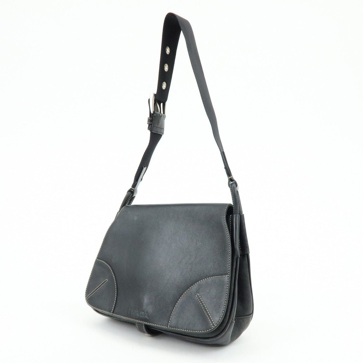 Prada Leather Shoulder Bag Hand Bag Black【Pre-order】