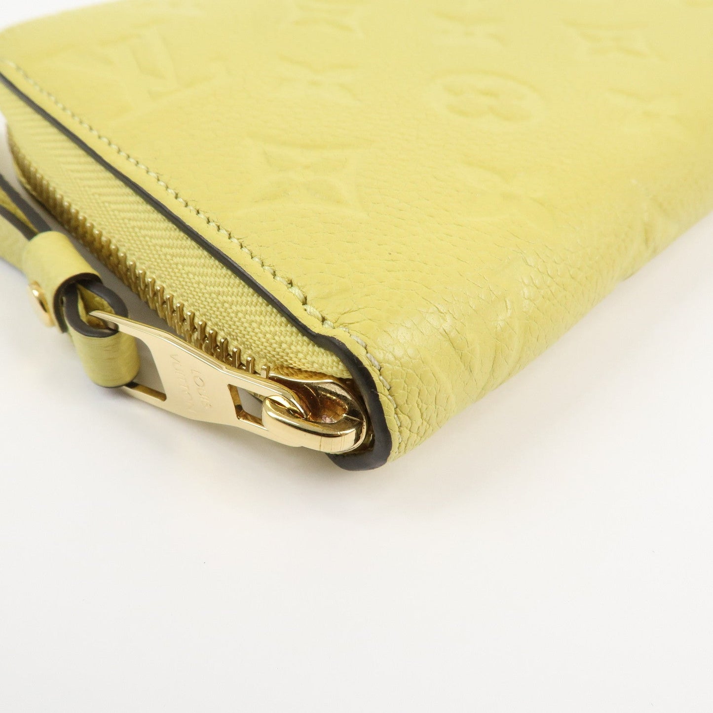 Louis Vuitton Monogram Empreinte Round Zippy Wallet Jaune M82043【Pre-order】