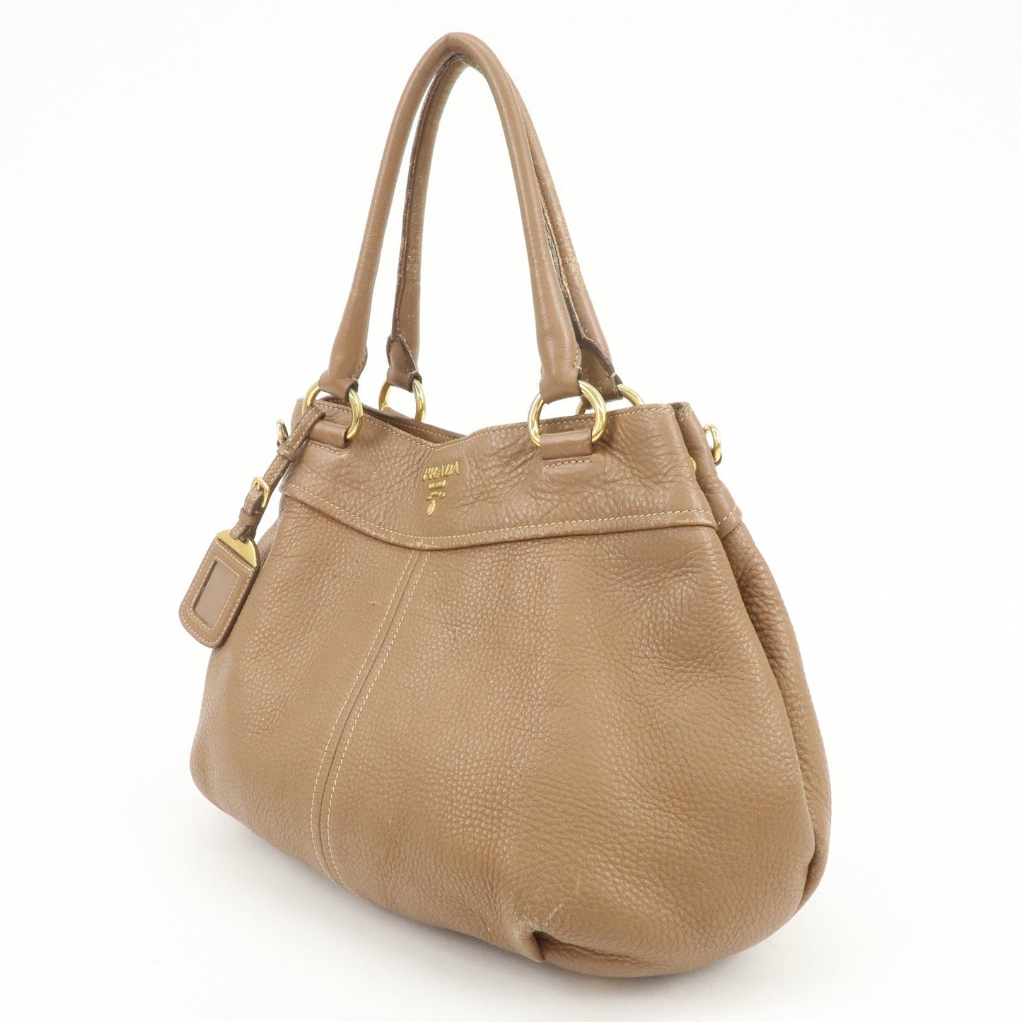 Prada Calf Leather 2Way Bag Hand Bag Shoulder Bag Brown【Pre-order】