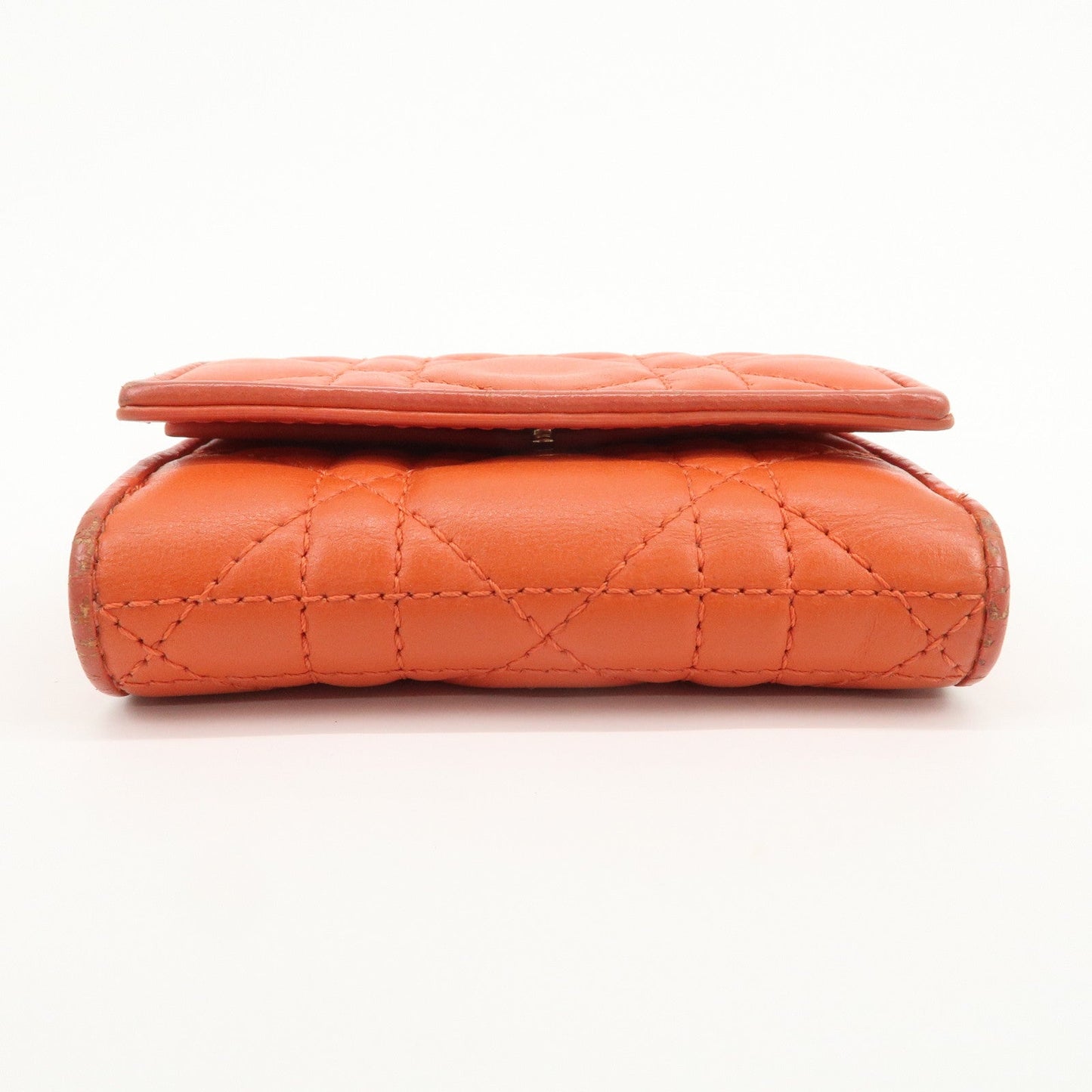 Christian Dior Lady Dior Cannage Leather Tri-fold Compact Wallet【Pre-order】