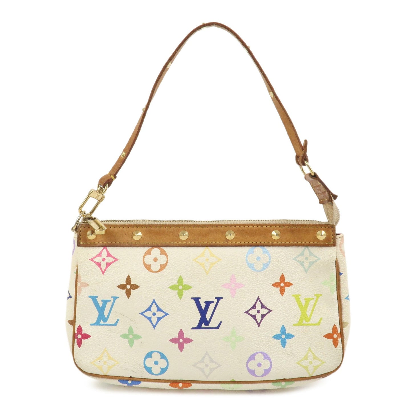 Louis Vuitton Monogram Multicolor Pochette Accessoires Blanc M92649【Pre-order】