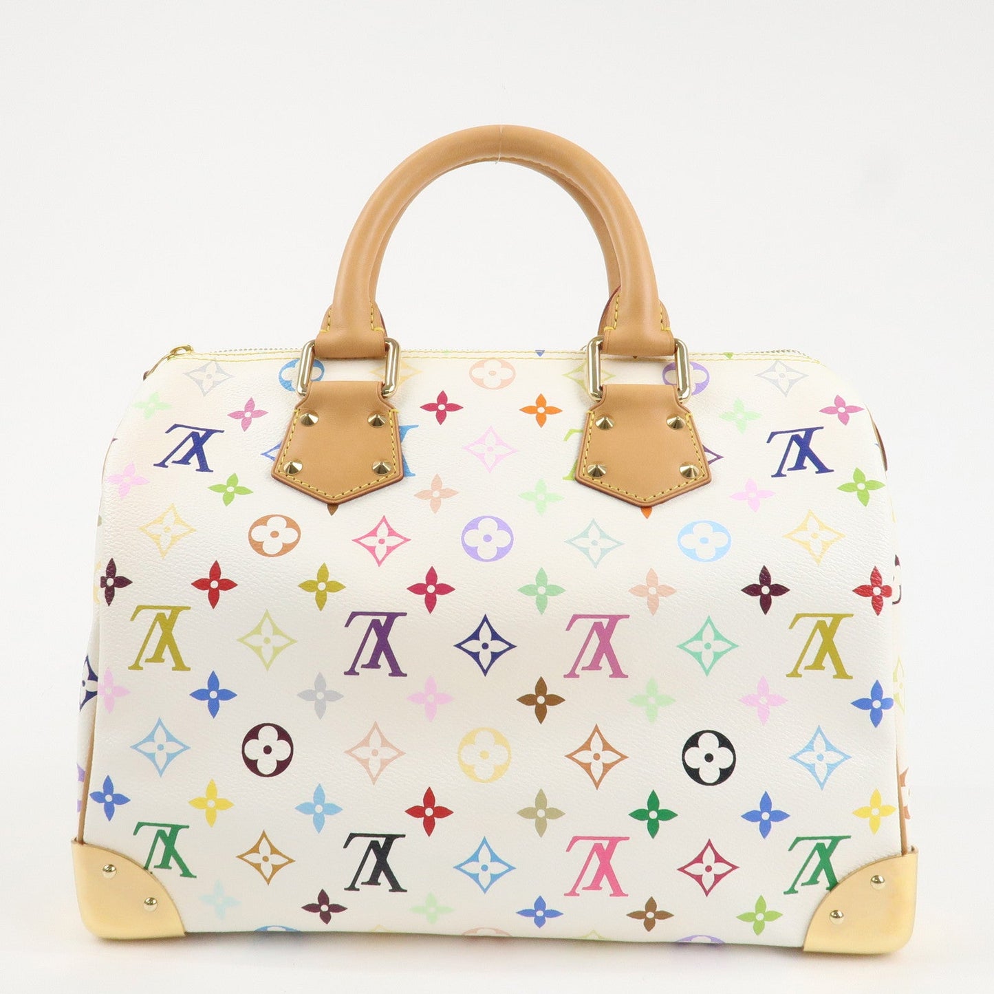 Louis Vuitton Monogram Multicolor Speedy 30 Hand Bag Blanc M92643【Pre-order】