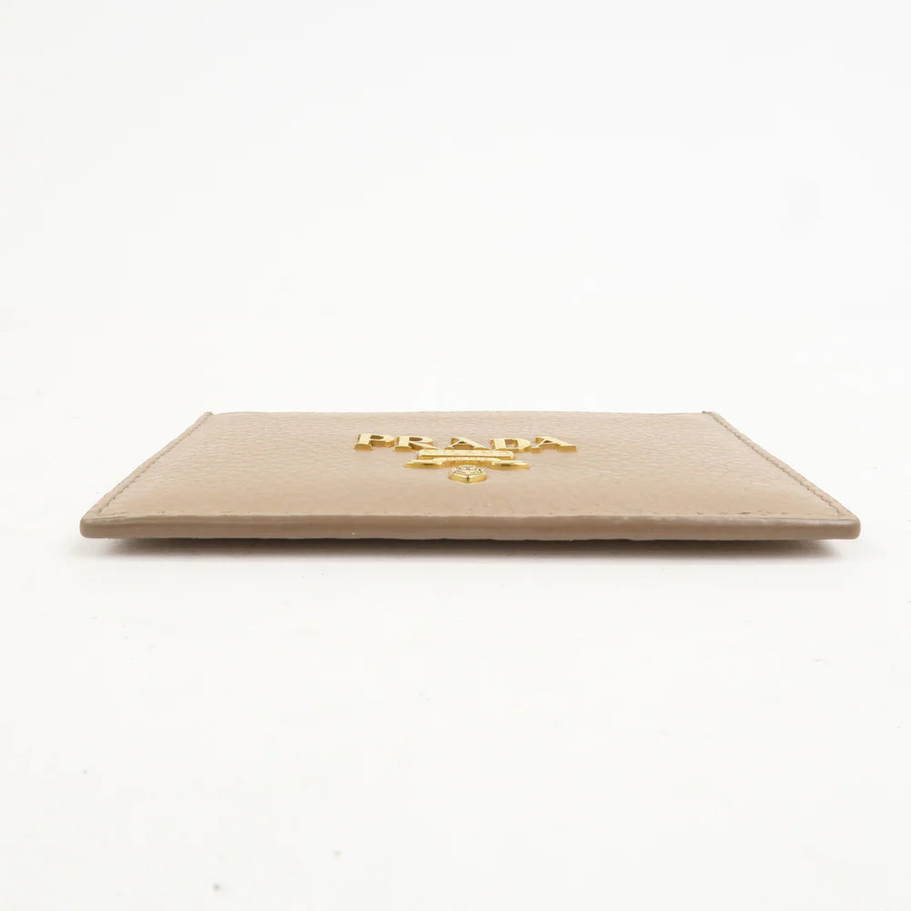 Prada Leather Card Case Card Holder Beige【Pre-order】
