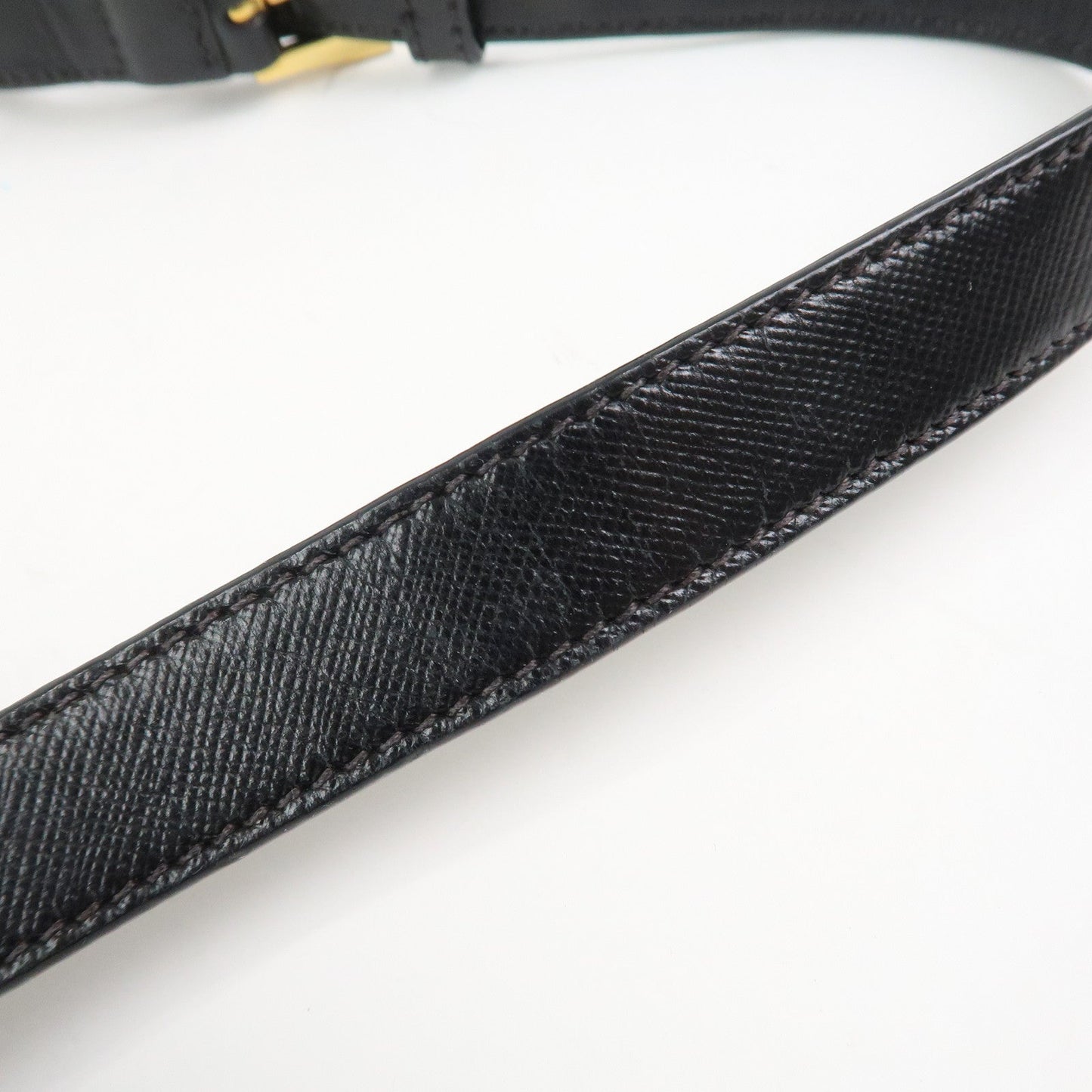 Prada Logo Nylon Saffiano Leather Shoulder Bag Crossbody Bag Black【Pre-order】