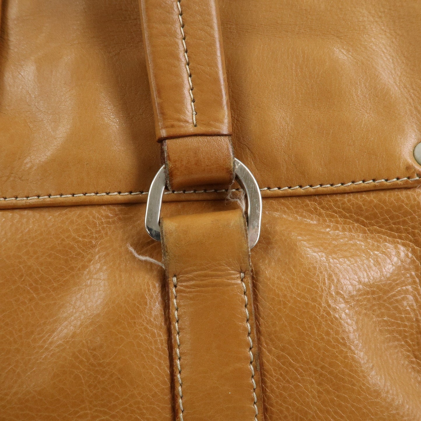 Prada Triangle Logo Leather Nylon Shoulder Bag Brown BR2418【Pre-order】
