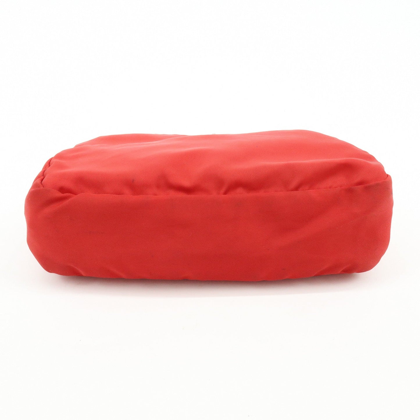 Prada Triangle Logo Set of 2 Nylon Pouch Cosmetic Pouch Red Khaki【Pre-order】