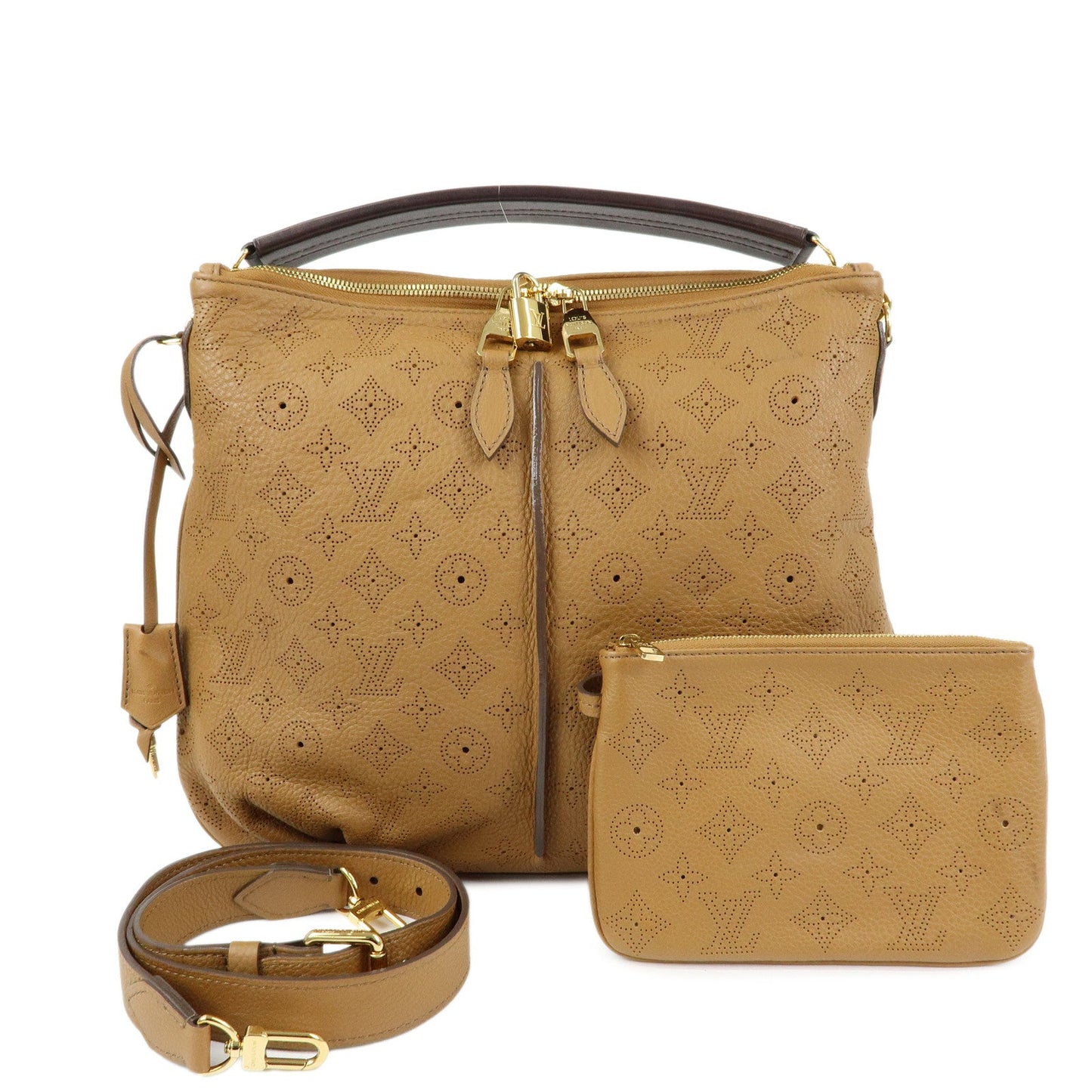 Louis Vuitton Monogram Mahina Selene MM Shoulder Bag Caramel M94214【Pre-order】