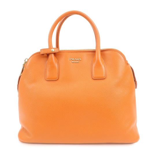 Prada Logo Saffiano Leather Hand Bag Orange BN2560【Pre-order】