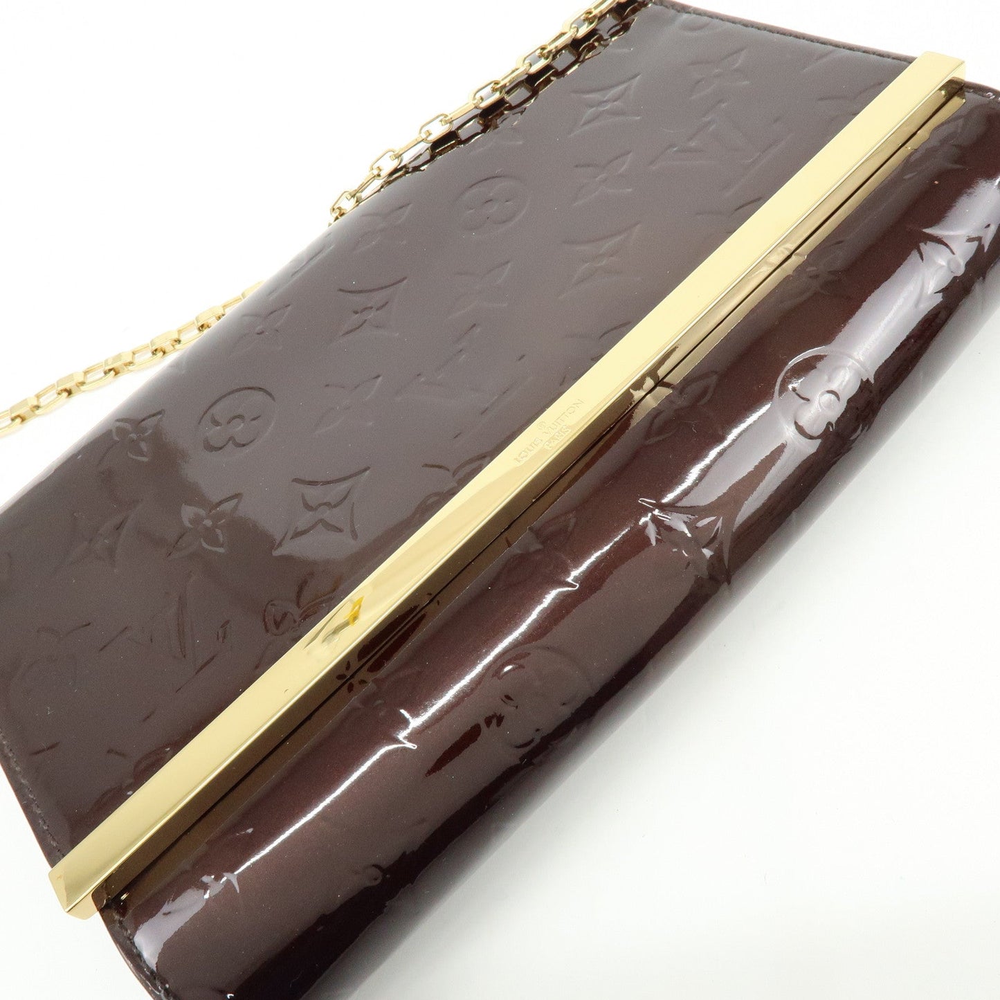 Louis Vuitton Monogram Vernis Clutch Ana Clutch Bag Amarante M90093【Pre-order】