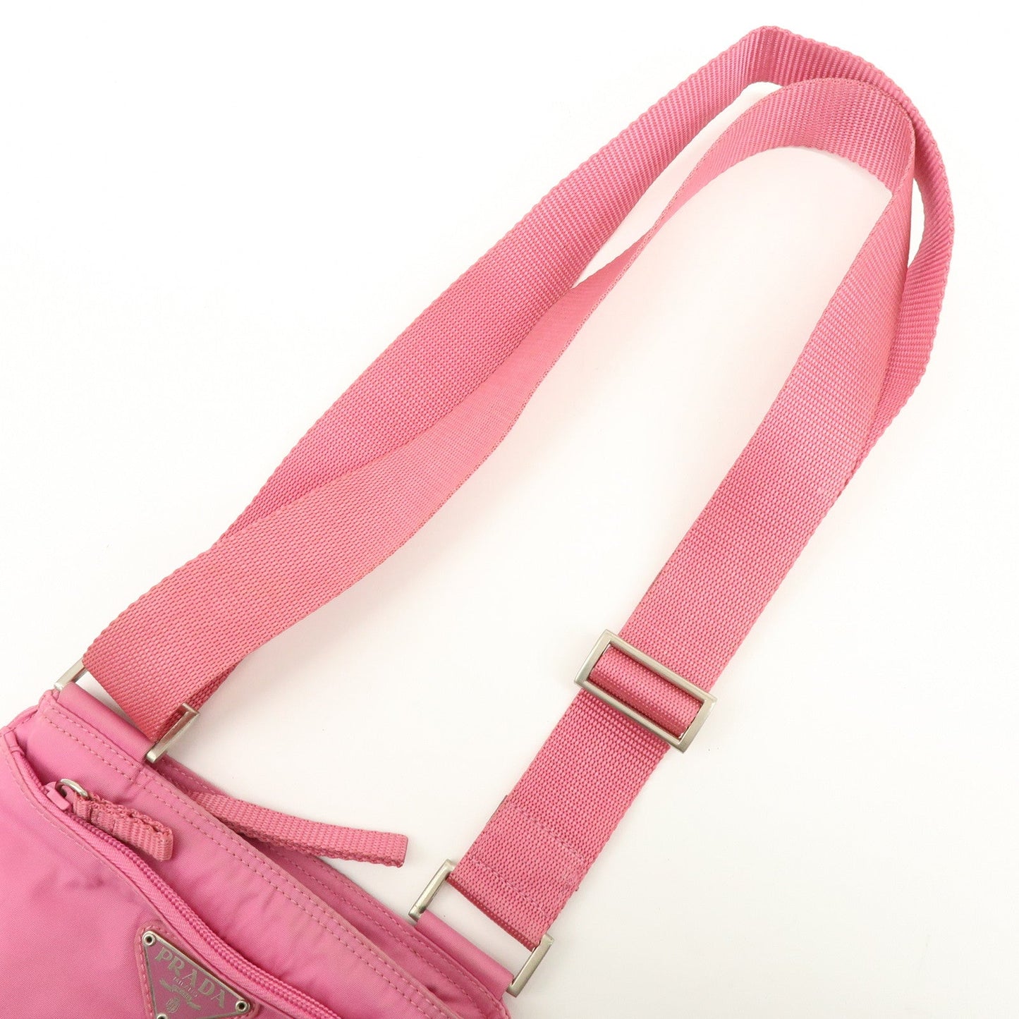 Prada Triangle Logo Nylon Shoulder Bag Crossbody Bag Pink【Pre-order】