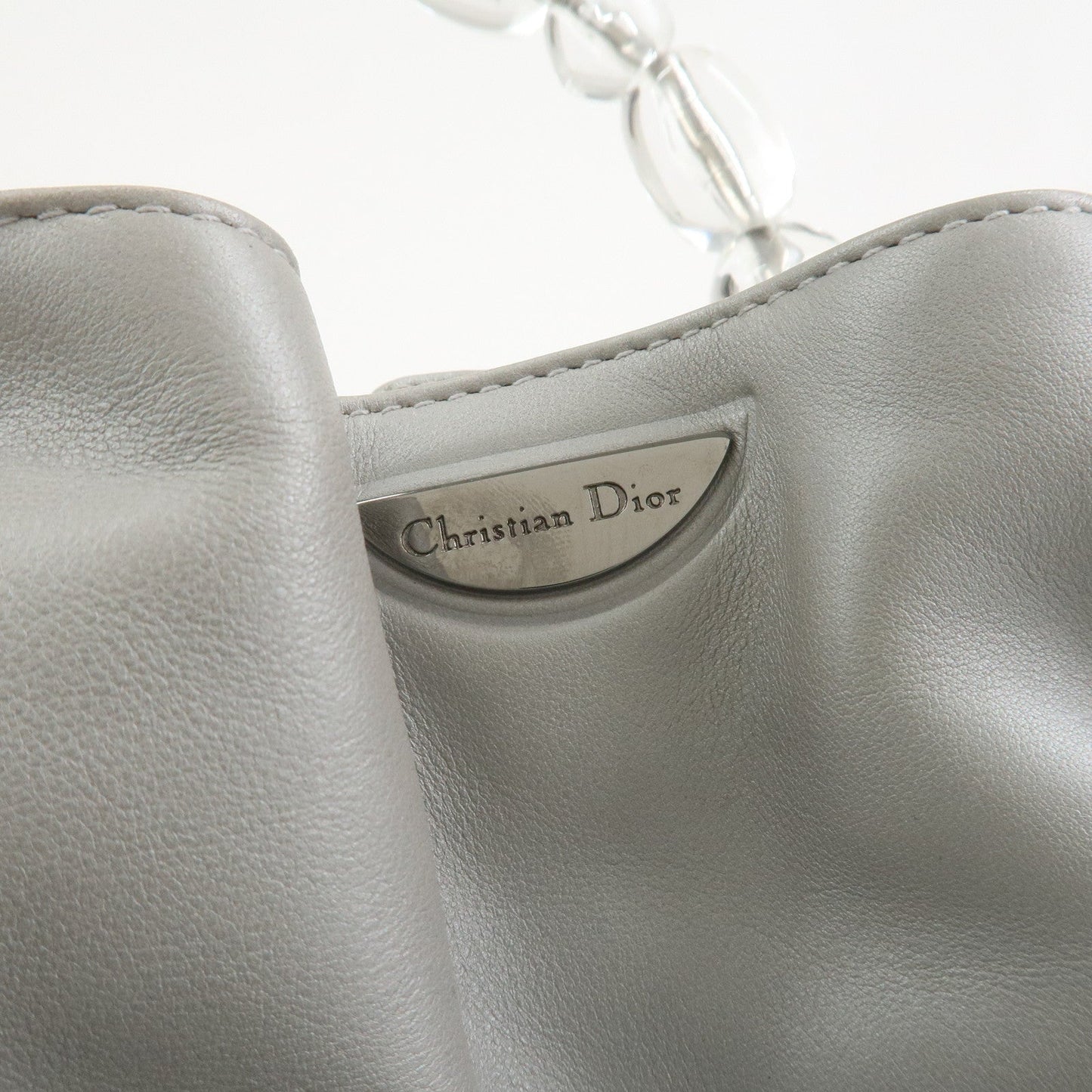 Christian Dior Maris Pearl Leather Hand Bag【Pre-order】