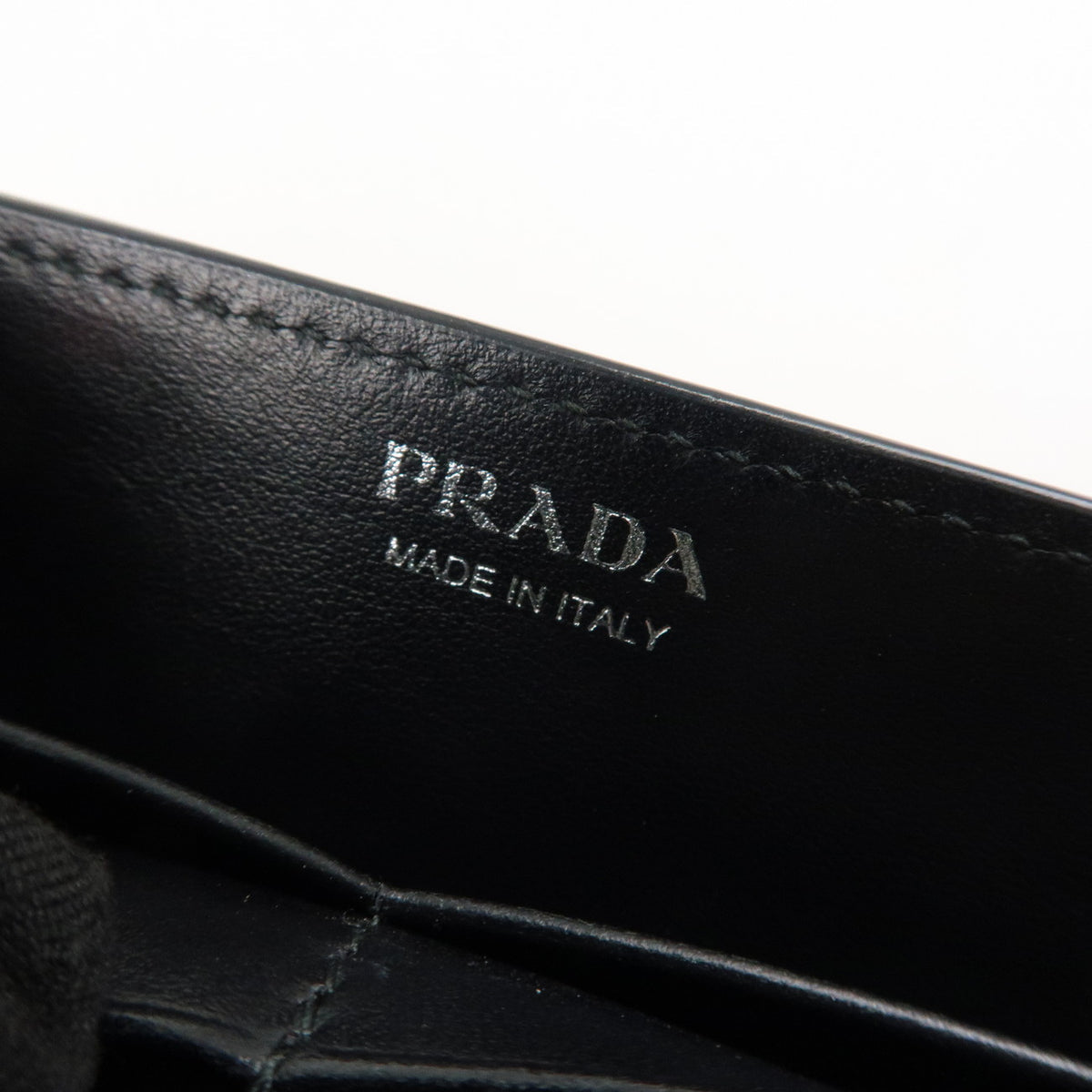 Prada Leather Studs Chain Wallet Chain Bag Black Used【Pre-order】