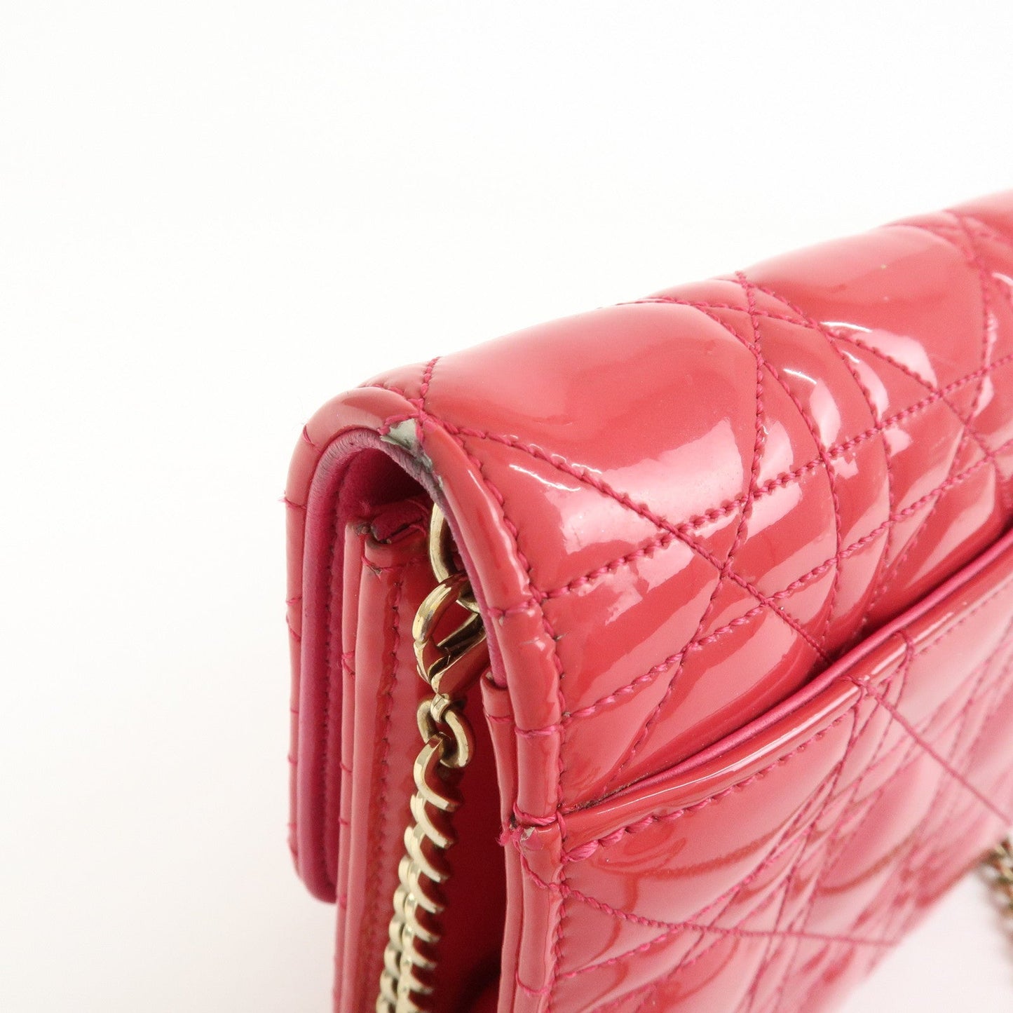 Christian Dior Cannage New Lock Patent Leather Chain Shoulder Bag【Pre-order】