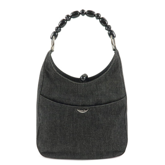 Christian Dior Maris Pearl Denim Shoulder Bag Hand Bag【Pre-order】