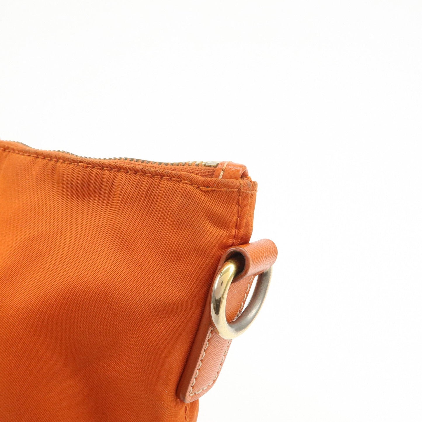 Prada Nylon Saffiano Leather Tote Bag Hand Bag Orange【Pre-order】