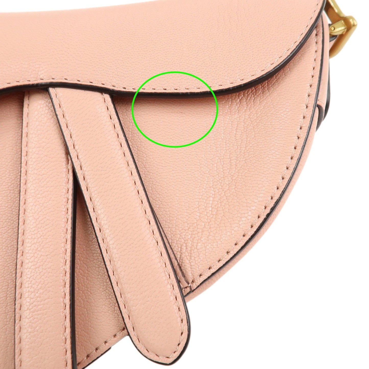 Christian Dior CD Logo Leather Saddle Bag Mini Hand Bag【Pre-order】