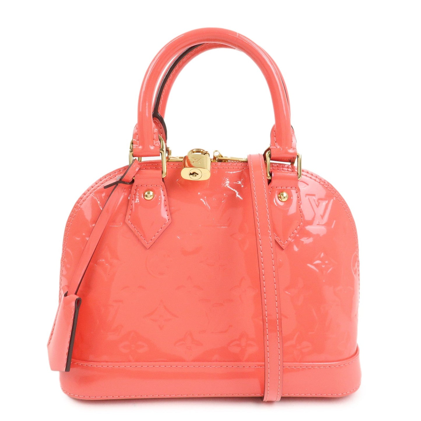 Louis Vuitton Monogram Vernis Alma BB 2Way Bag Hand Bag Rose Rich M90259【Pre-order】