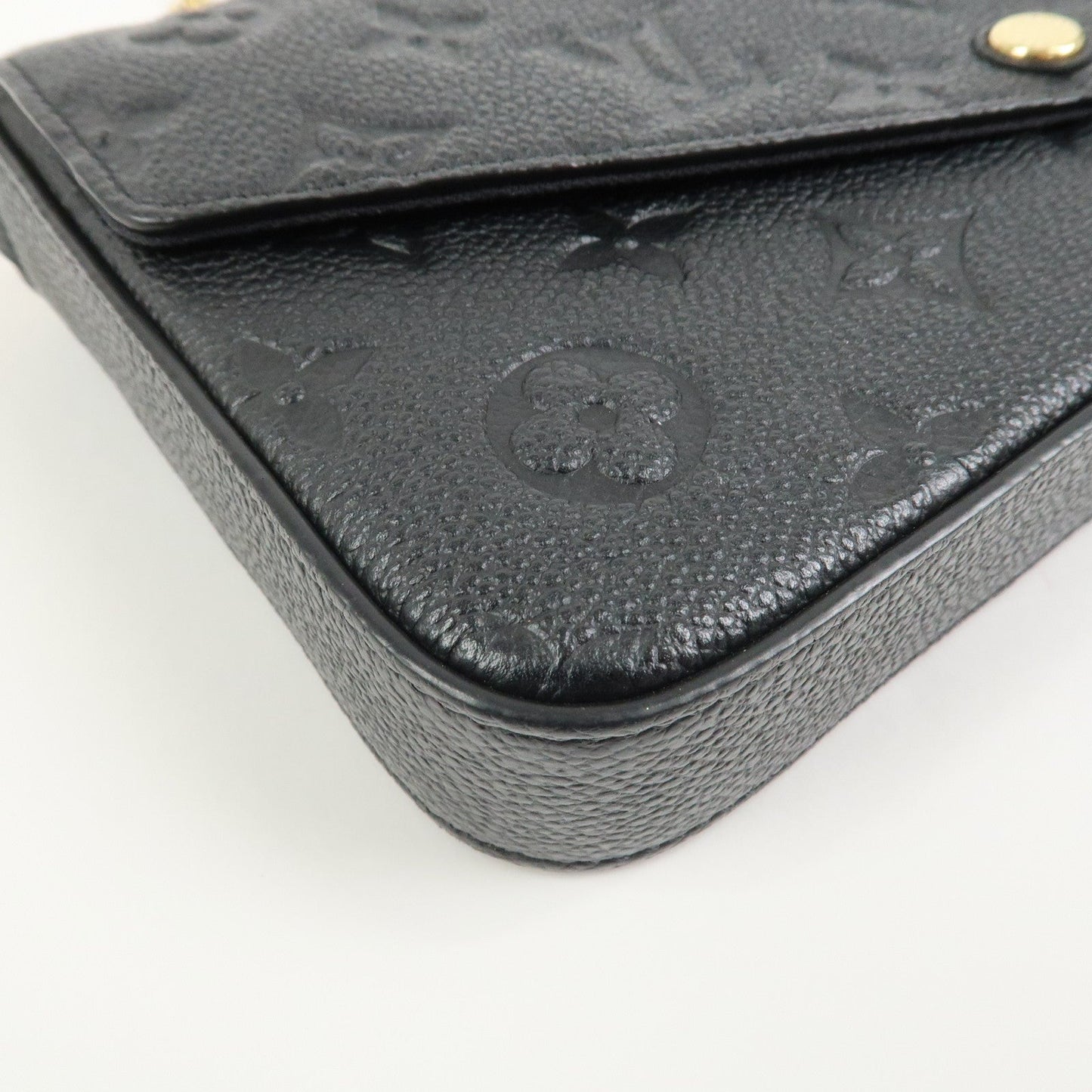 Louis Vuitton Monogram Empreinte Pochette Fﾃｩlicie Noir Black M82477【Pre-order】