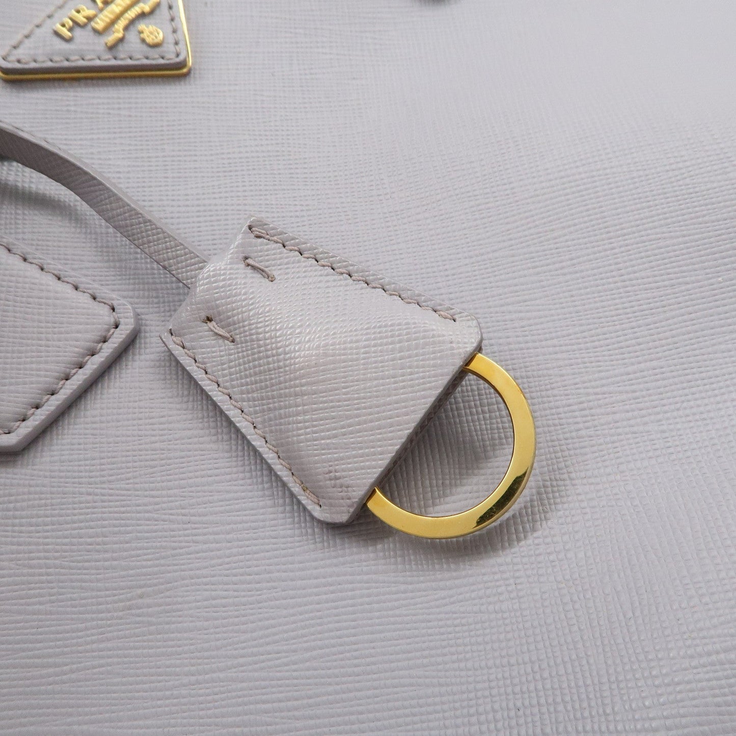 Prada Traingle Logo Galleria 2Way Shoulder Hand Bag Lavender 1BA863【Pre-order】
