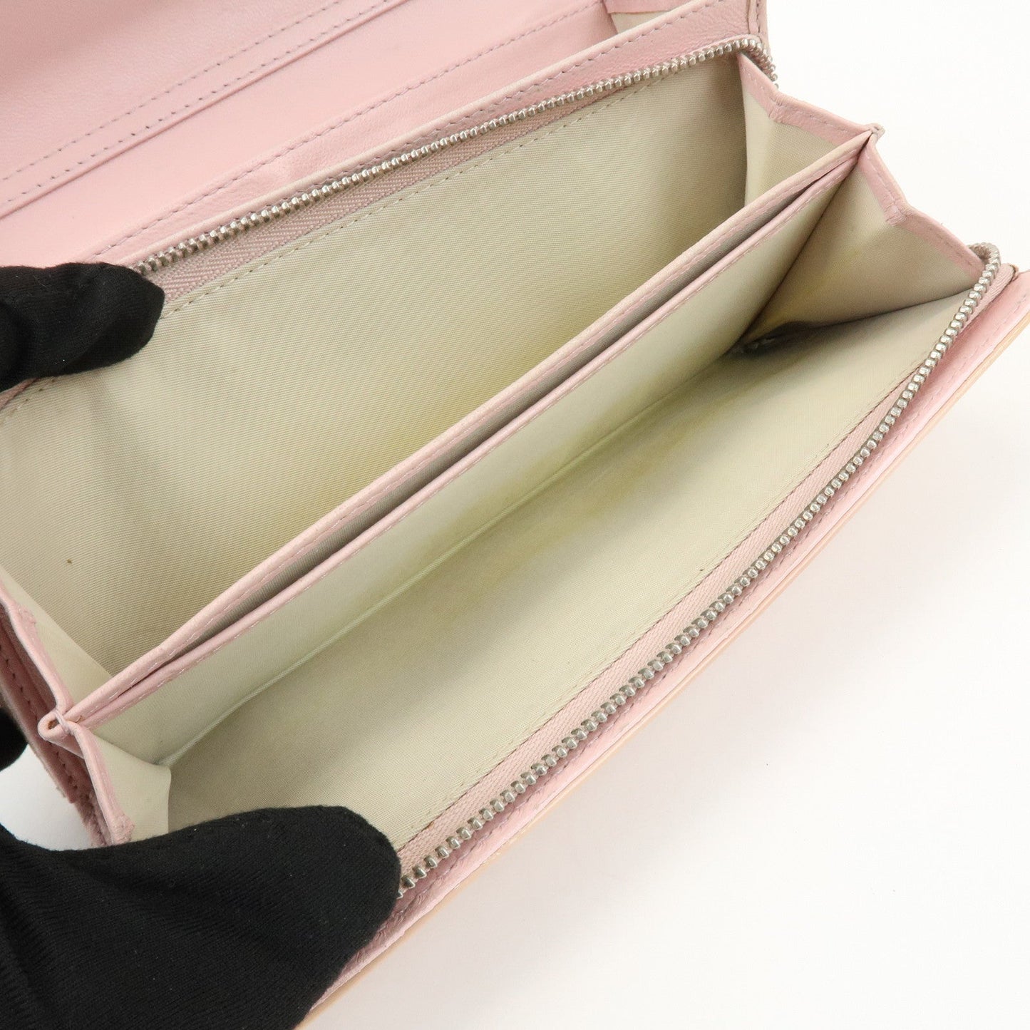 Christian Dior Patent Leather Chain Wallet Long Wallet【Pre-order】