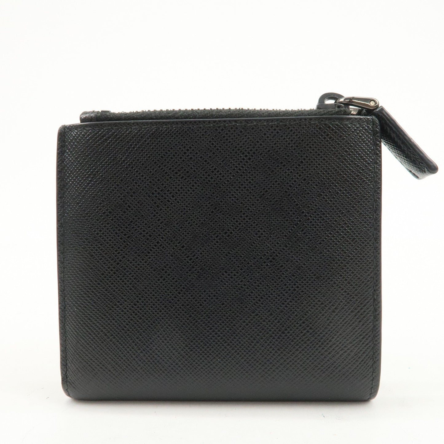 Prada Logo Saffiano Leather Compact Wallet Black 2MC066【Pre-order】
