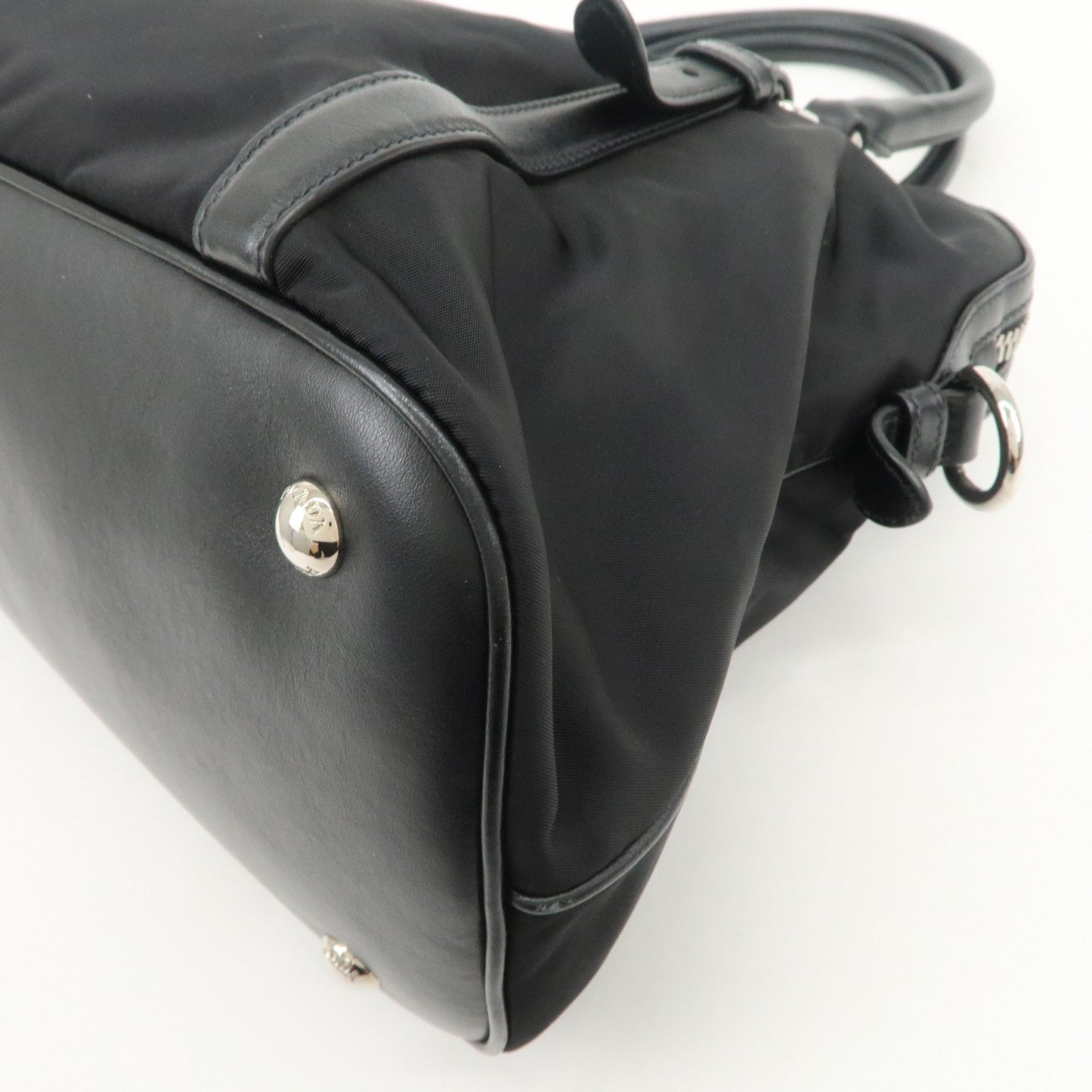 Prada Nylon Leather 2Way Bag Hand Bag Shoulder Bag Black 1BB912【Pre-order】