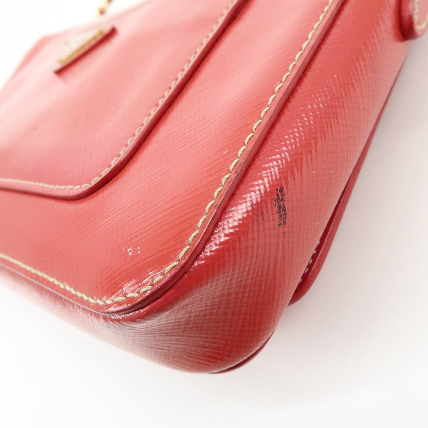 Prada Patent Leather 2Way Shoulder Chain Bag Hand Bag Pink【Pre-order】