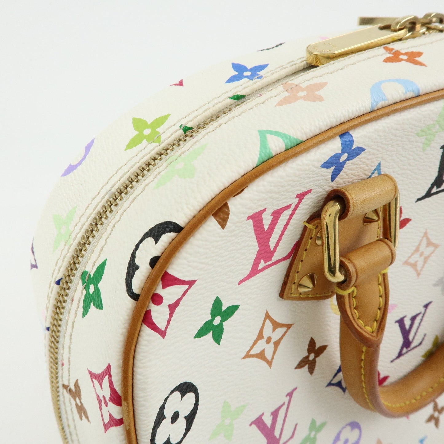Louis Vuitton Monogram Multicolor Trouville Hand Bag Blanc M92663【Pre-order】