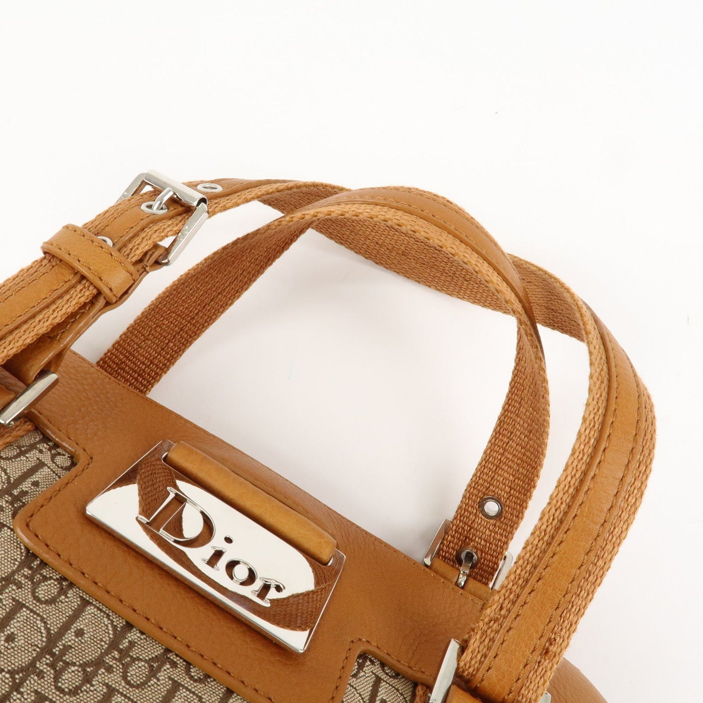 Christian Dior Trotter Canvas Leather Mini Boston Bag Hand Bag【Pre-order】