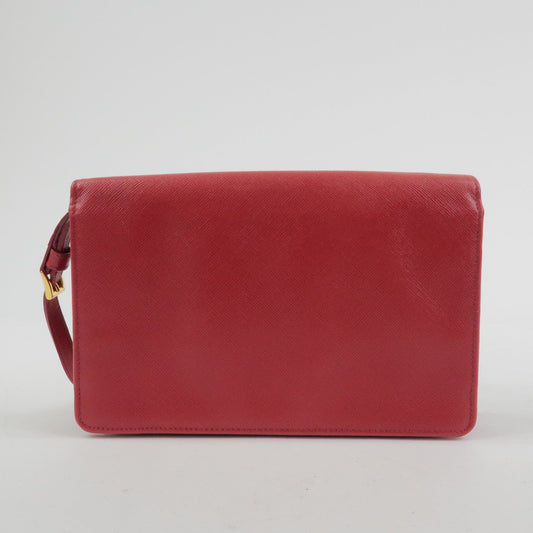 Prada Saffiano Leather Shoulder Bag Crossbody Bag Red 1M1361【Pre-order】