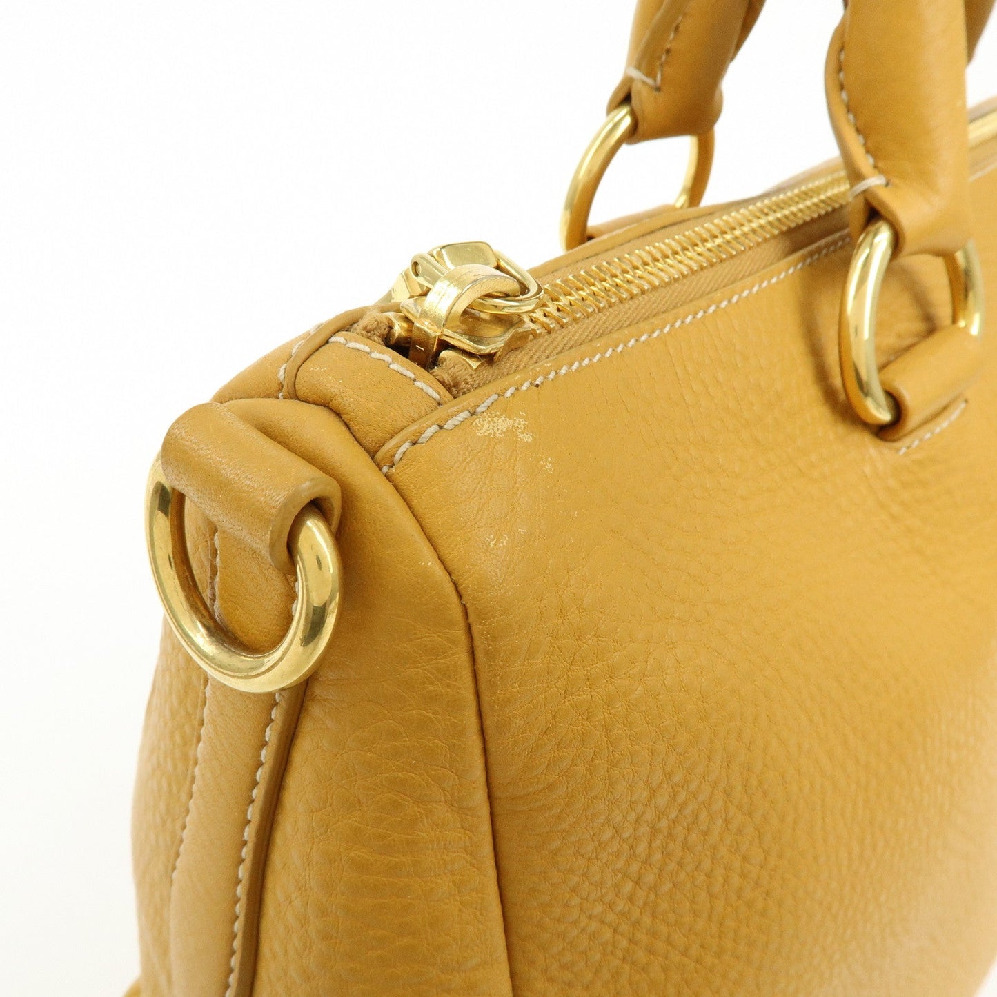 Prada Triangle Logo Leather 2Way Bag Hand Bag Shoulder Bag BL0778【Pre-order】