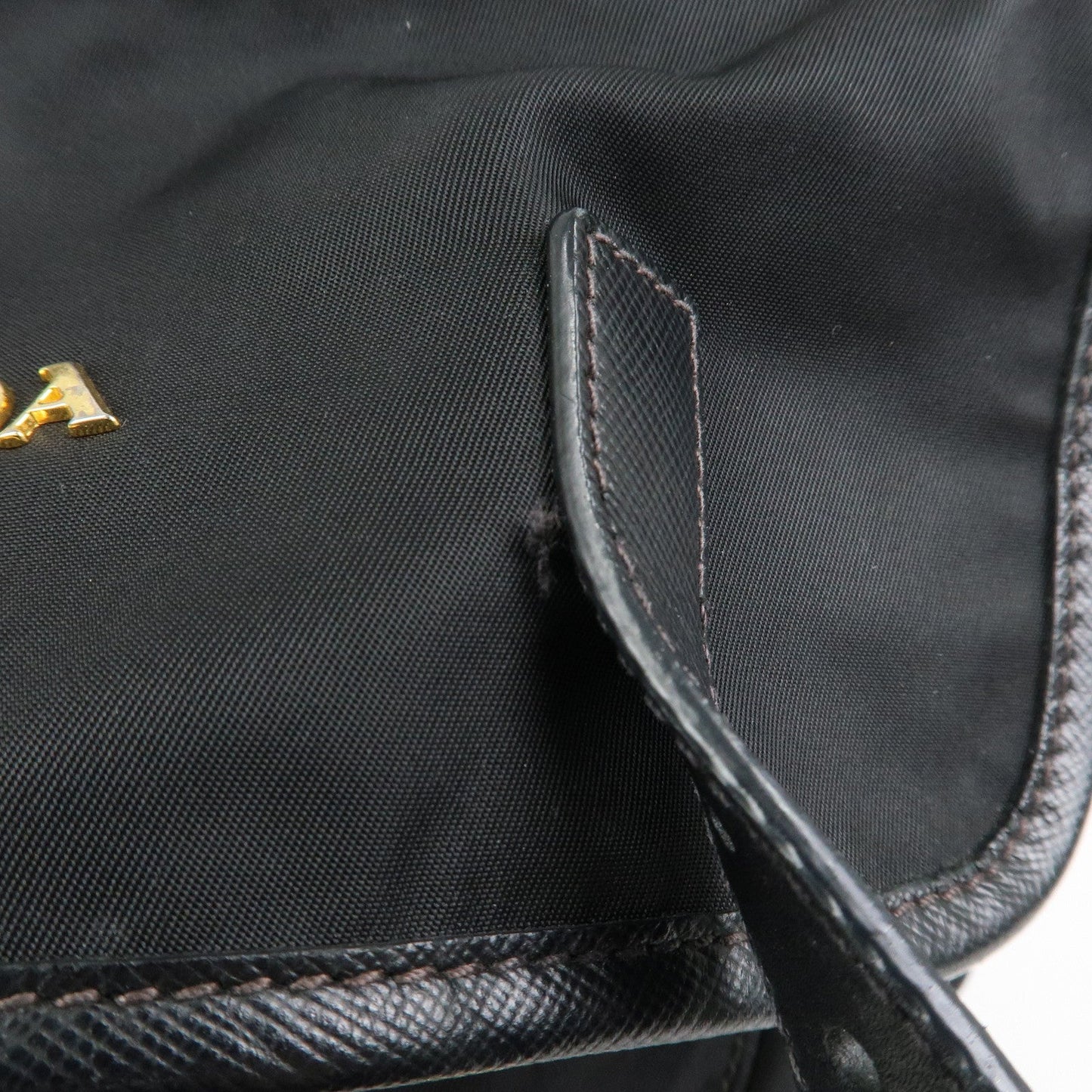 Prada Logo Nylon Saffiano Leather Shoulder Bag Crossbody Bag Black【Pre-order】