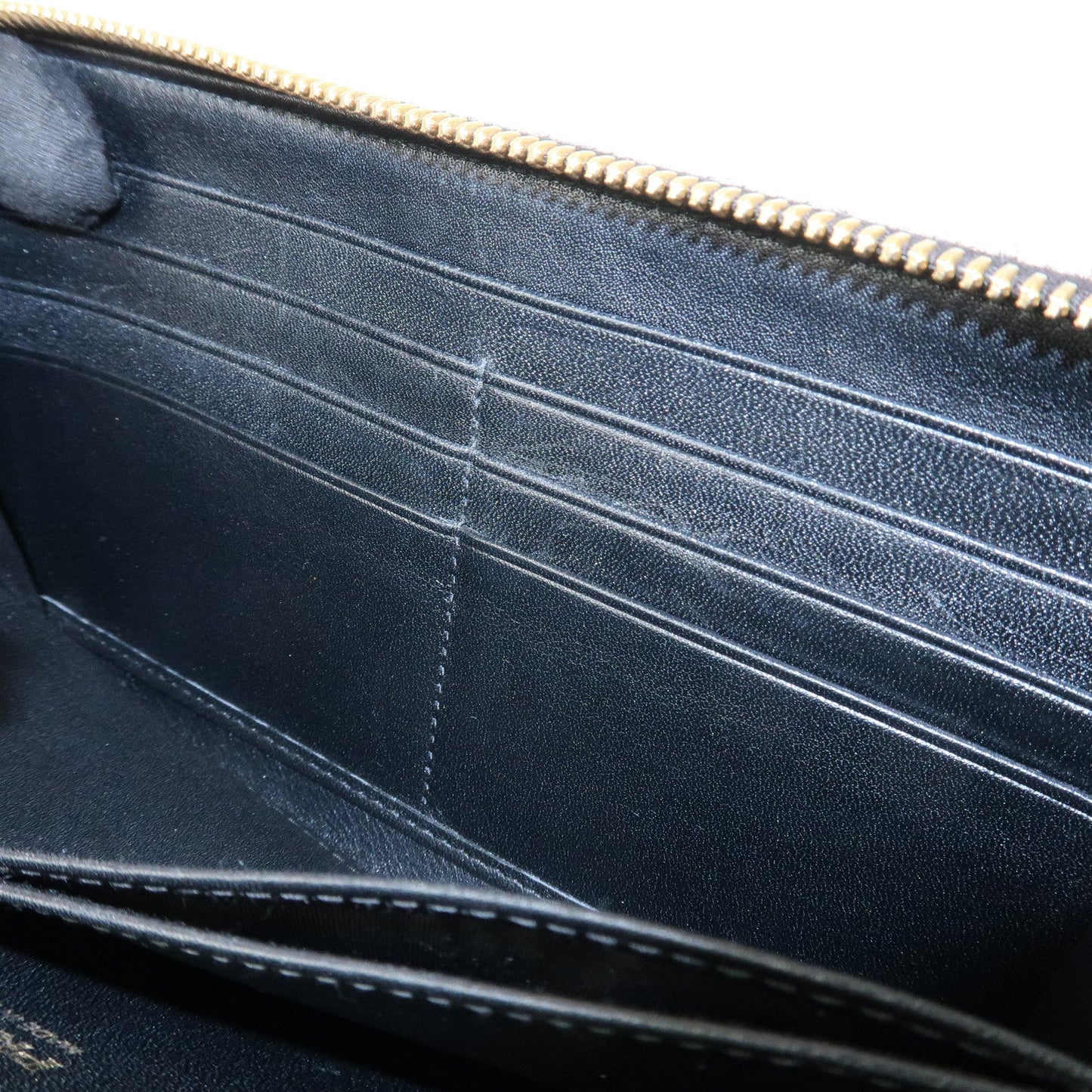 Prada Vitello Move Leather Round Zippy Wallet Black 1ML506 Used【Pre-order】