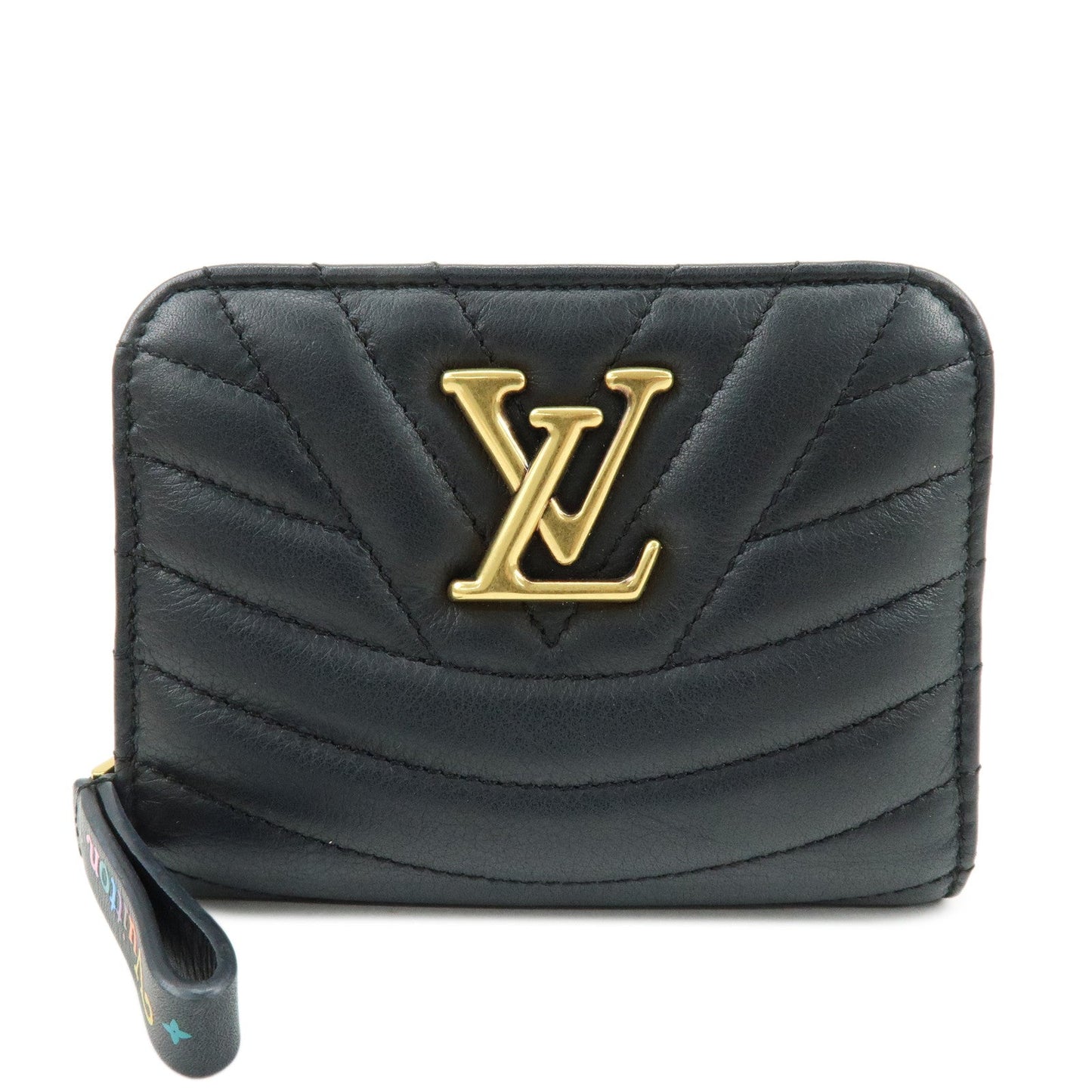 Louis Vuitton New Wave Leather Zippy Compact Wallet Noir M63789【Pre-order】