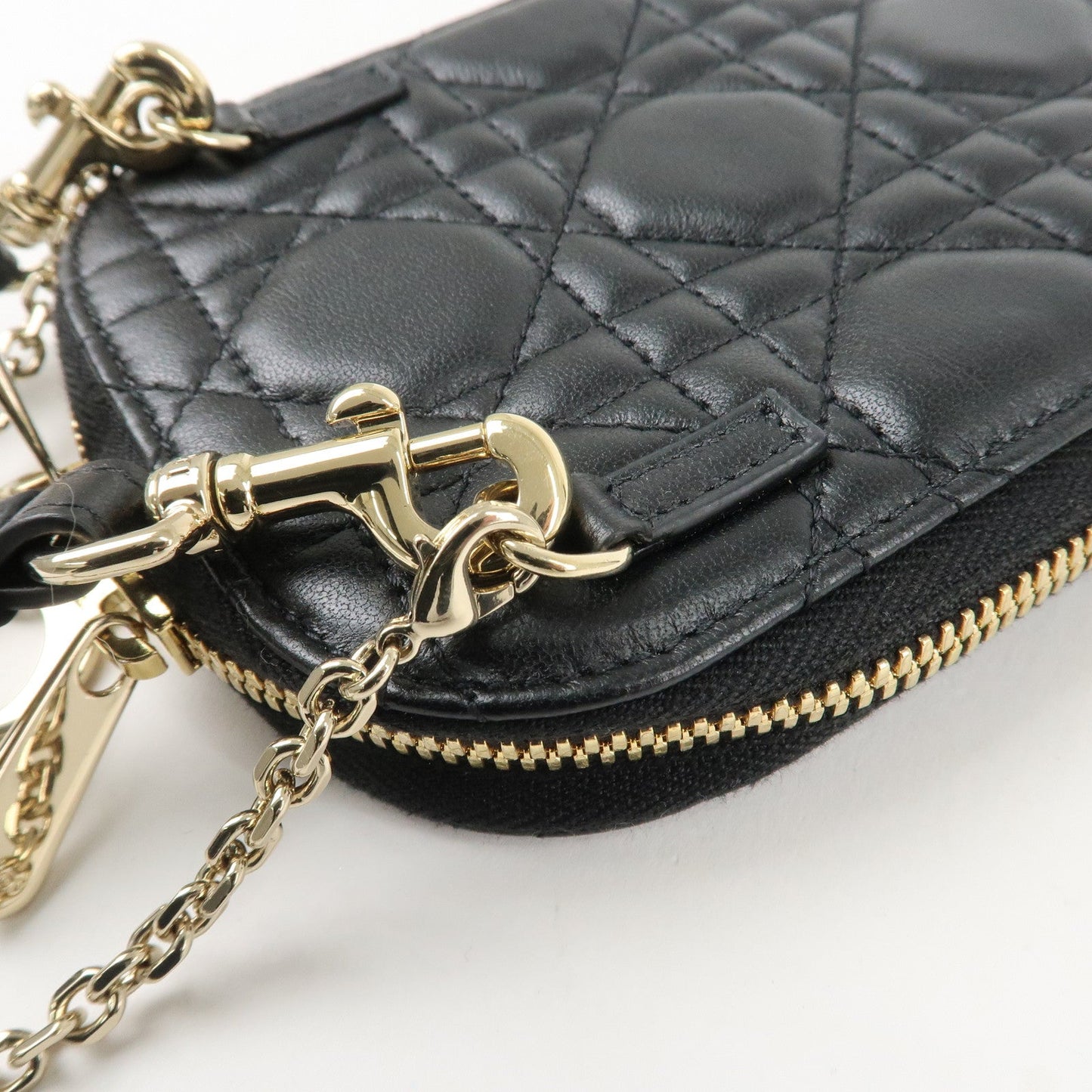 Christian Dior Lady Dior Call'in Dior Cannage Lamb Skin Phone Holder【Pre-order】