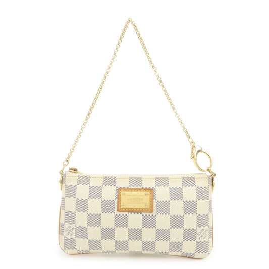 Louis Vuitton Damier Azur Pochette Milla MM Mini Pouch N60027【Pre-order】