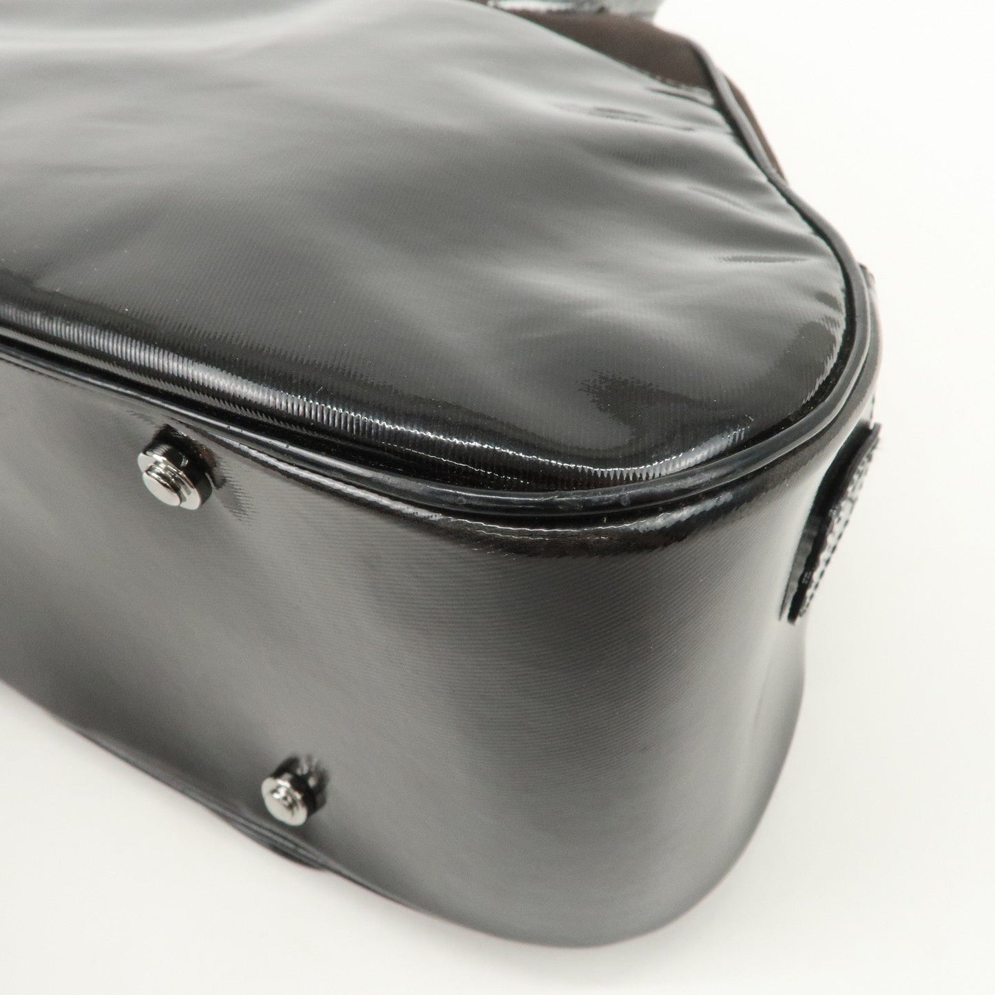 Christian Dior Double Saddle Canvas Patent Leather Hand Bag【Pre-order】