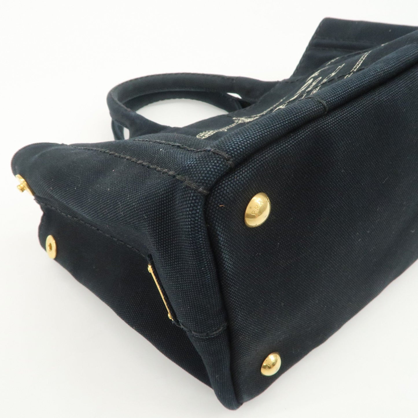 Prada Logo Canapa Mini Canvas 2Way Bag Hand Bag Shoulder Bag 1BG439【Pre-order】