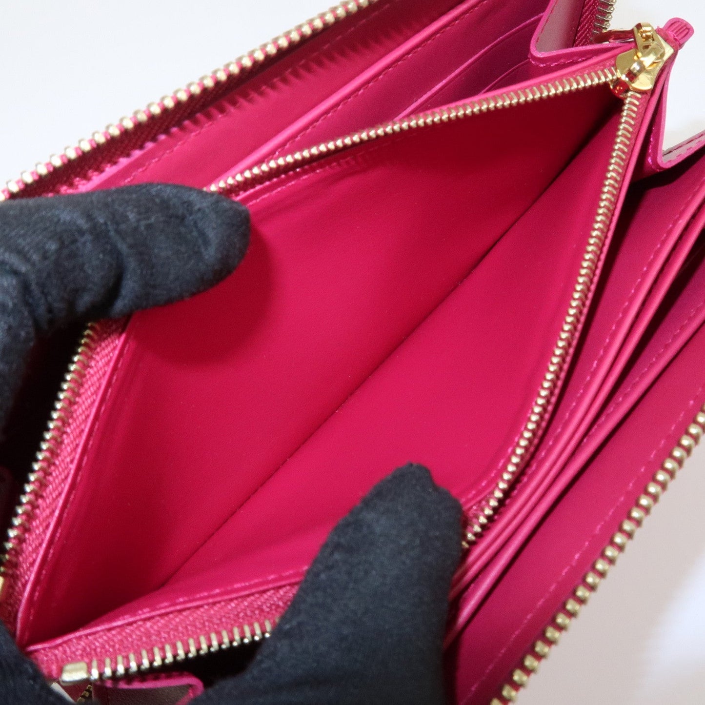 Louis Vuitton Monogram Vernis Round Zippy Wallet Rose Indien M91597【Pre-order】