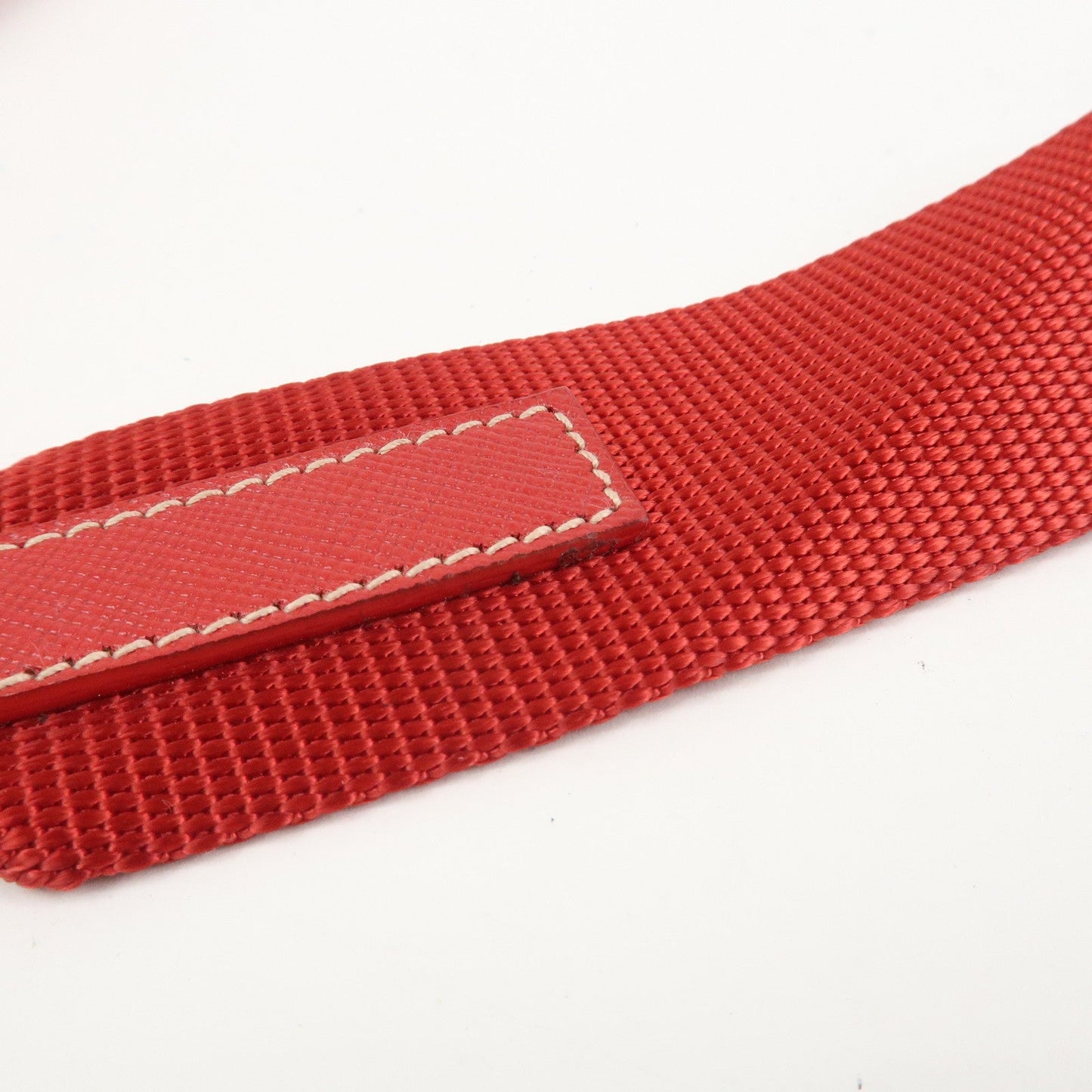 Prada Triangle Logo Nylon Saffiano Leather Shoulder Bag Red BT0436【Pre-order】