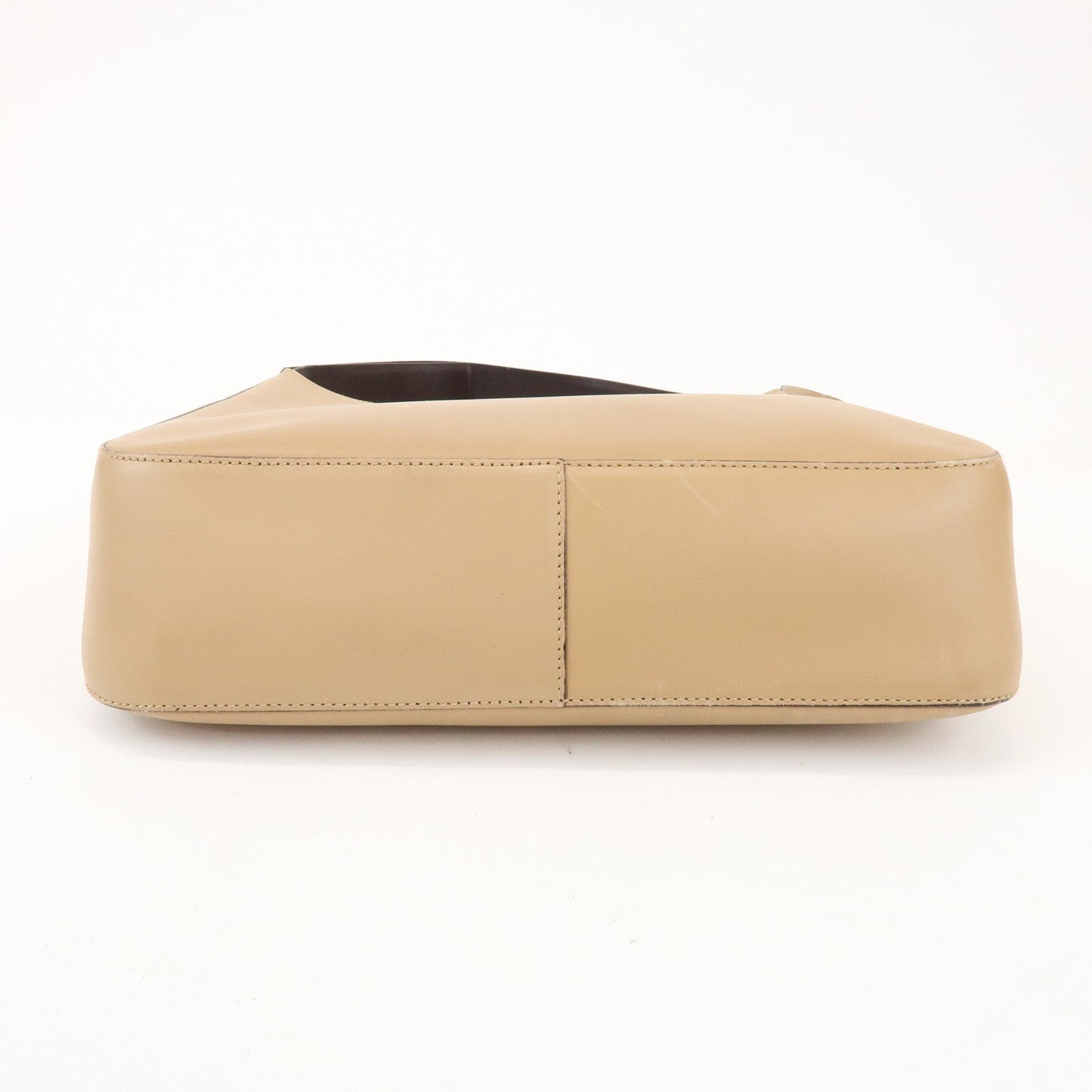 Prada Logo Leather Shoulder Bag Hand Bag Beige【Pre-order】