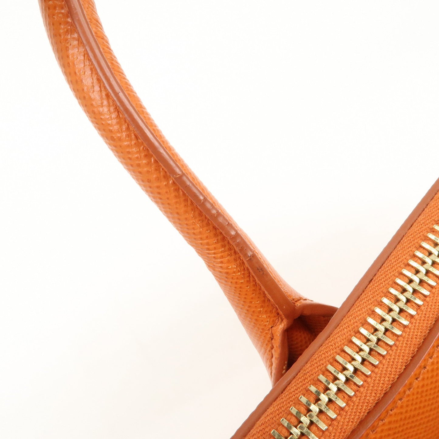 Prada Logo Saffiano Leather Hand Bag Orange BN2560【Pre-order】