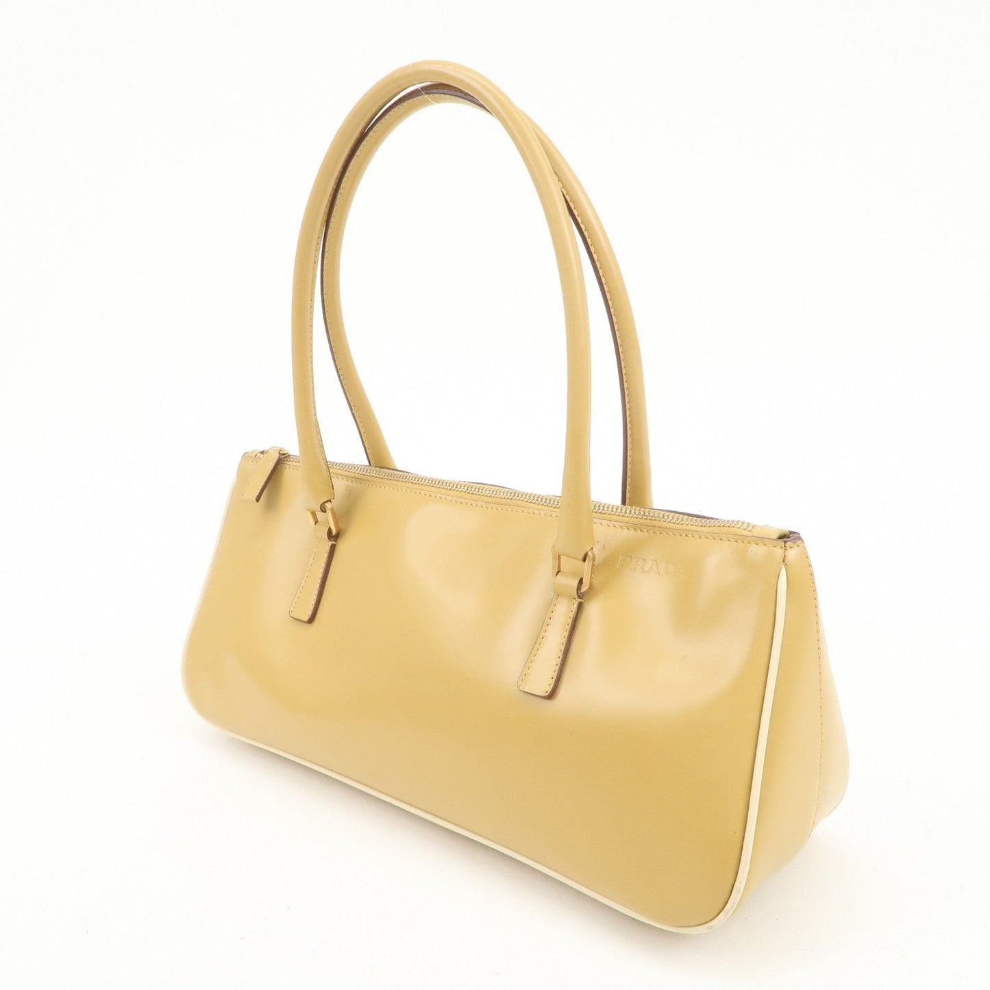 Prada Leather Shoulder Bag Hand Bag Light Brown【Pre-order】