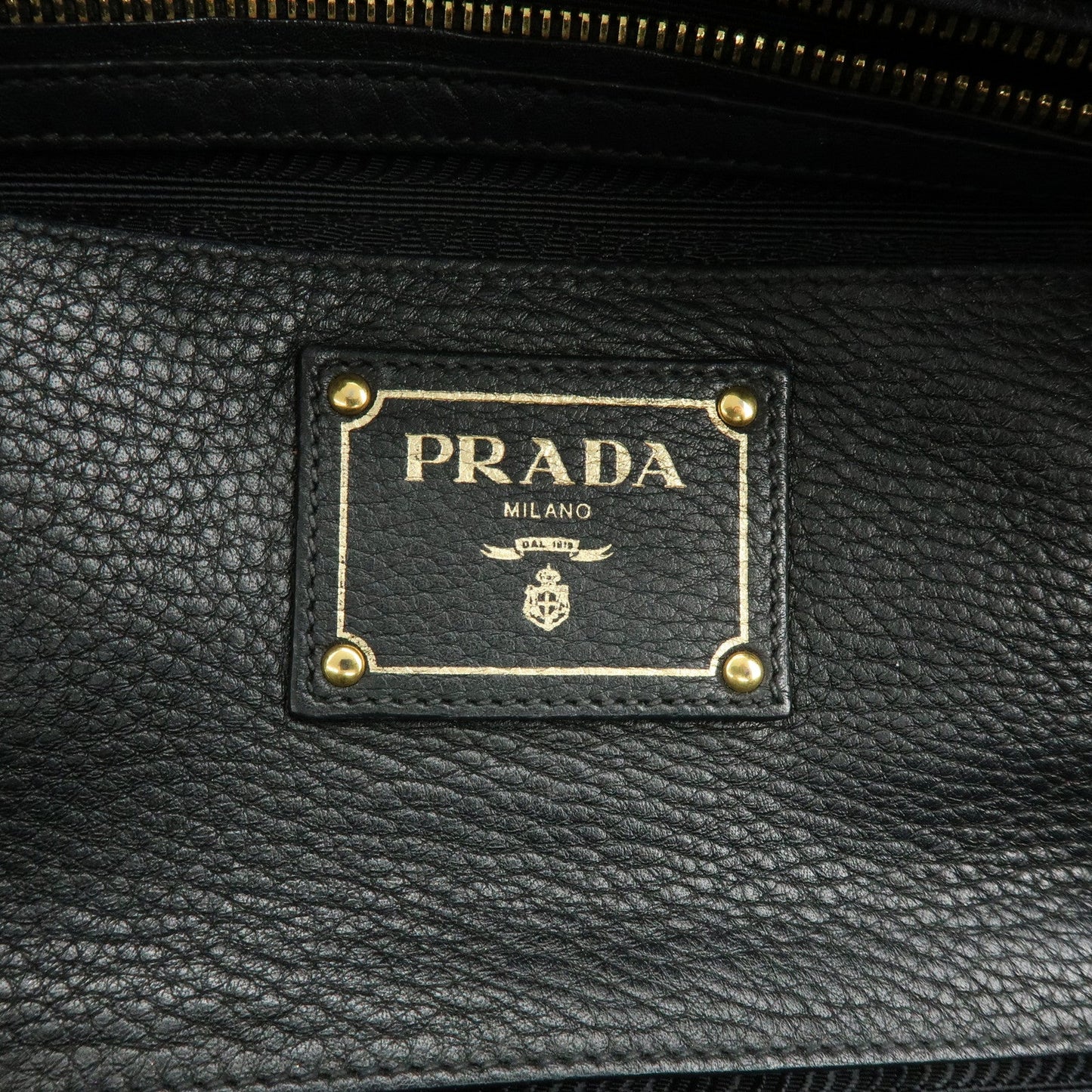 Prada Logo Leather Boston Bag Shoulder Bag Black B3091M【Pre-order】