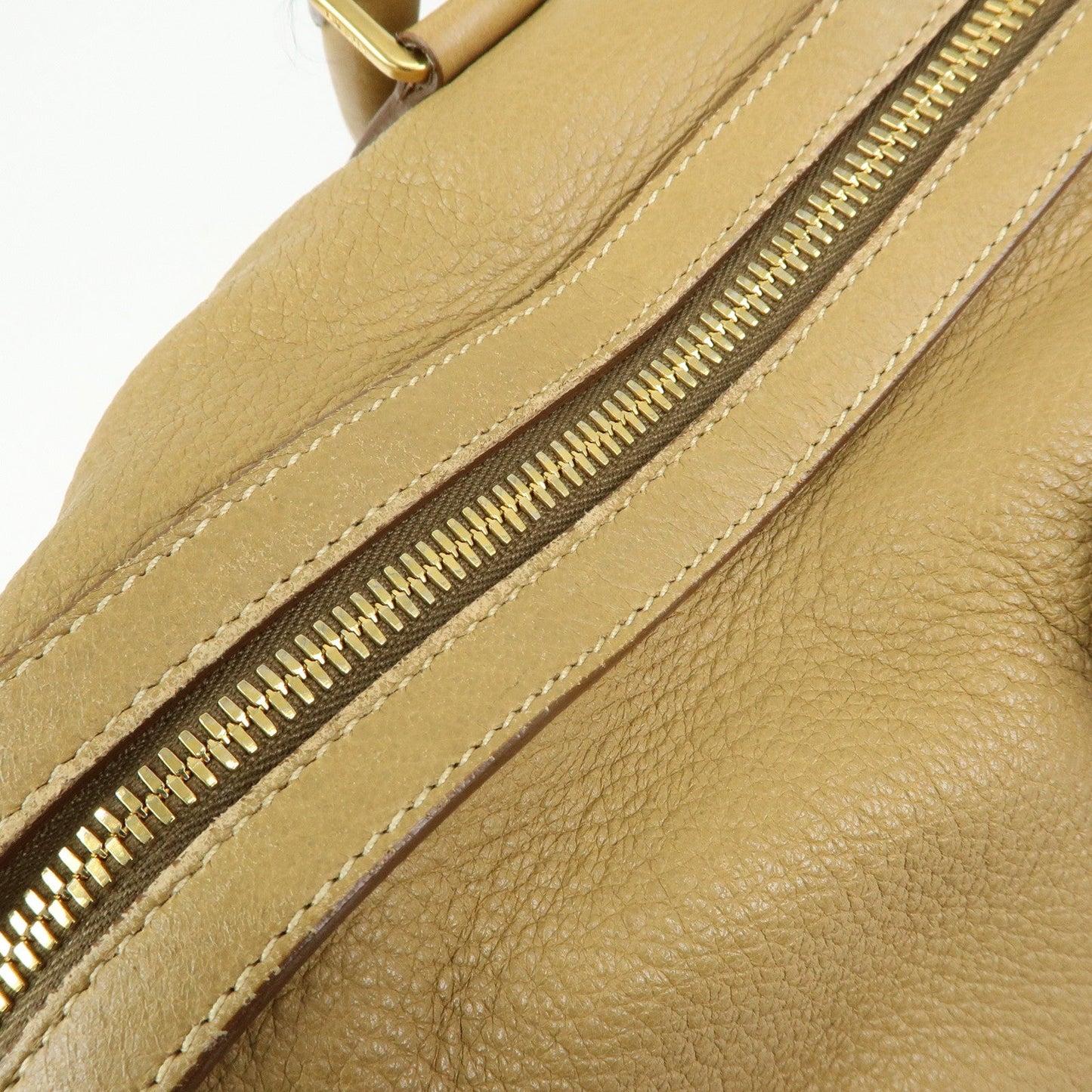 Prada Logo Leather Boston Bag Hand Bag Travel Bag Brown【Pre-order】