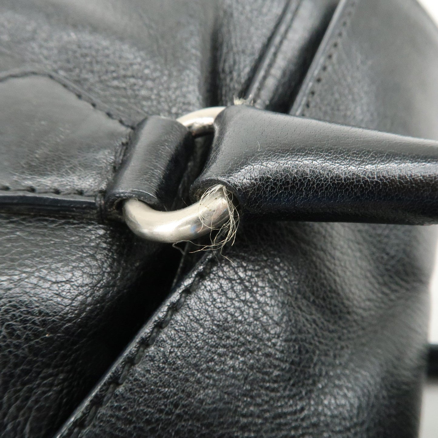 Prada Triangle Logo Leather Shoulder Bag Hand Bag Black【Pre-order】