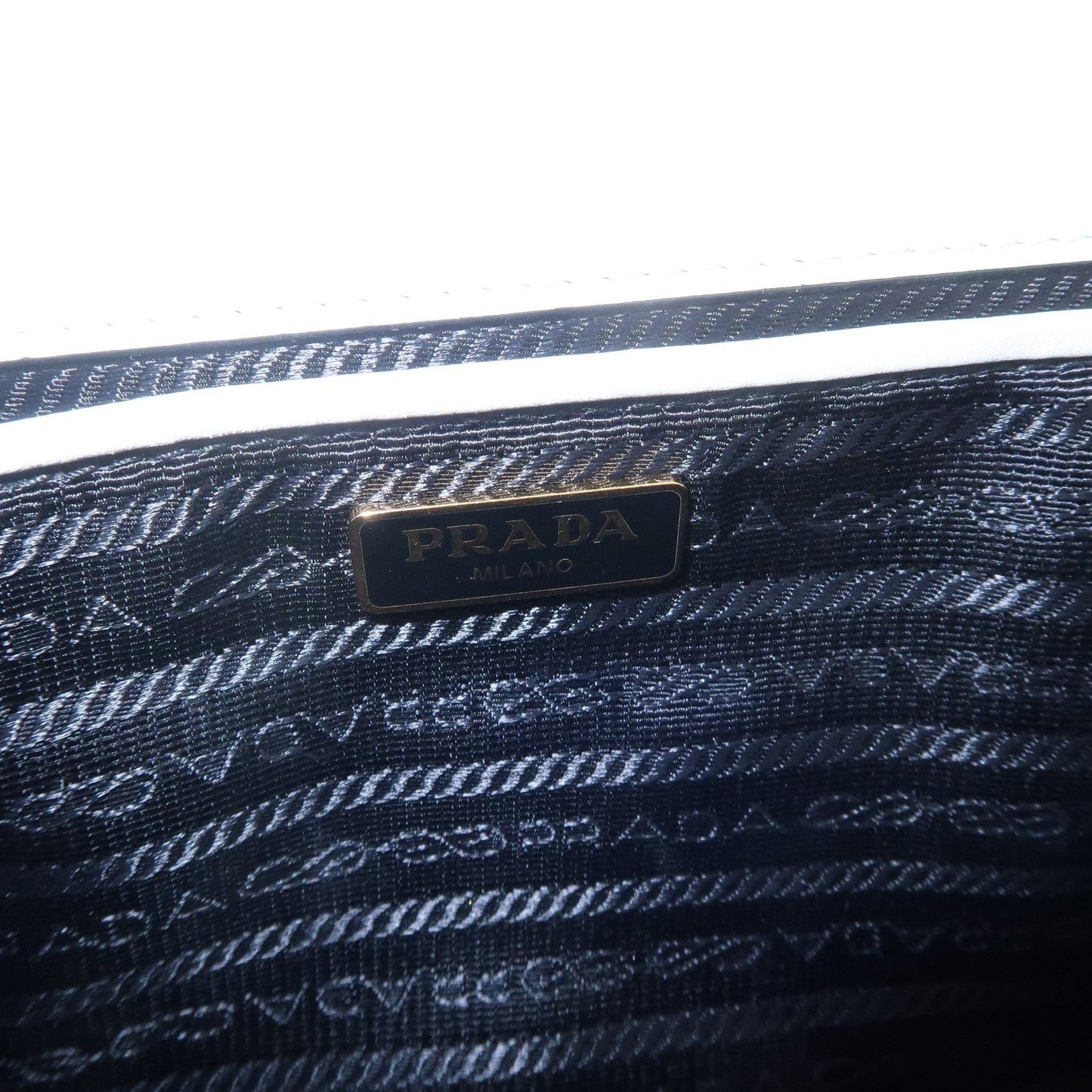 Prada Triangle Logo Saffiano Leather Chain Shoulder Bag 1BD200【Pre-order】
