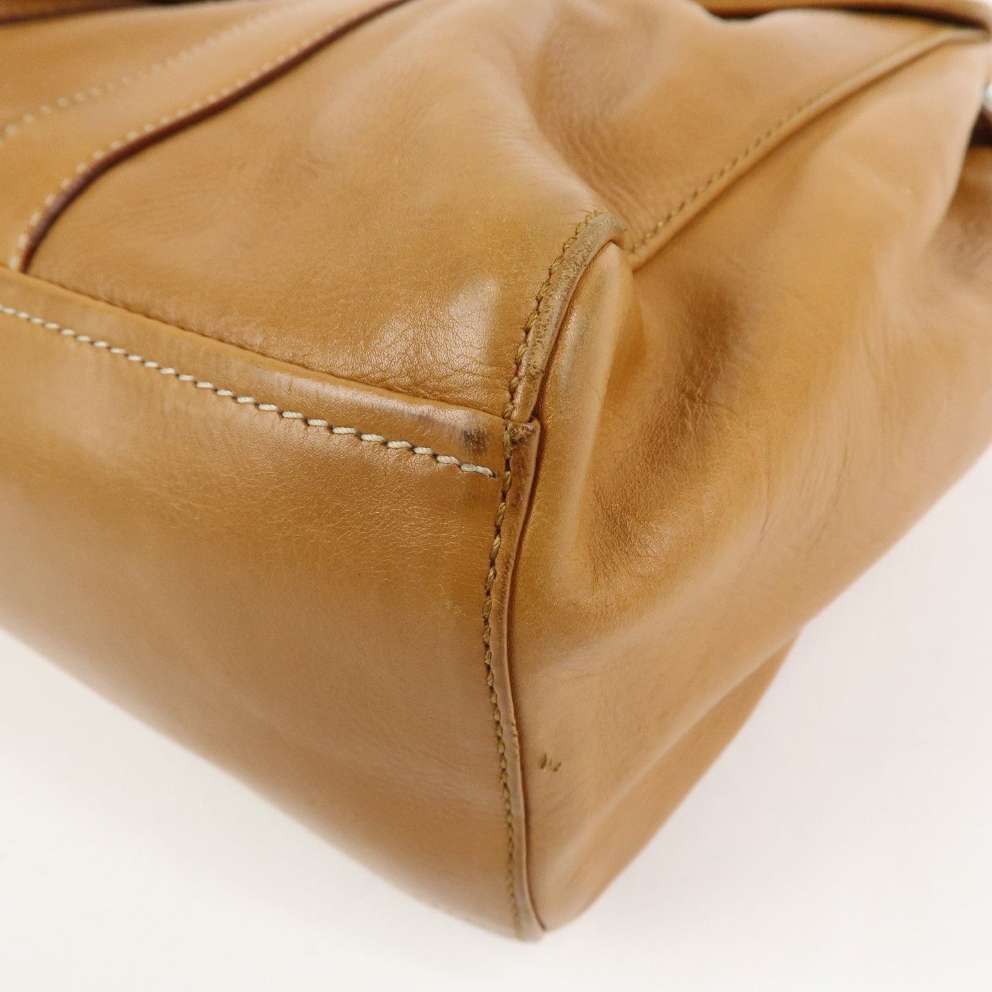 Prada Triangle Logo Leather Nylon Shoulder Bag Brown BR2418【Pre-order】