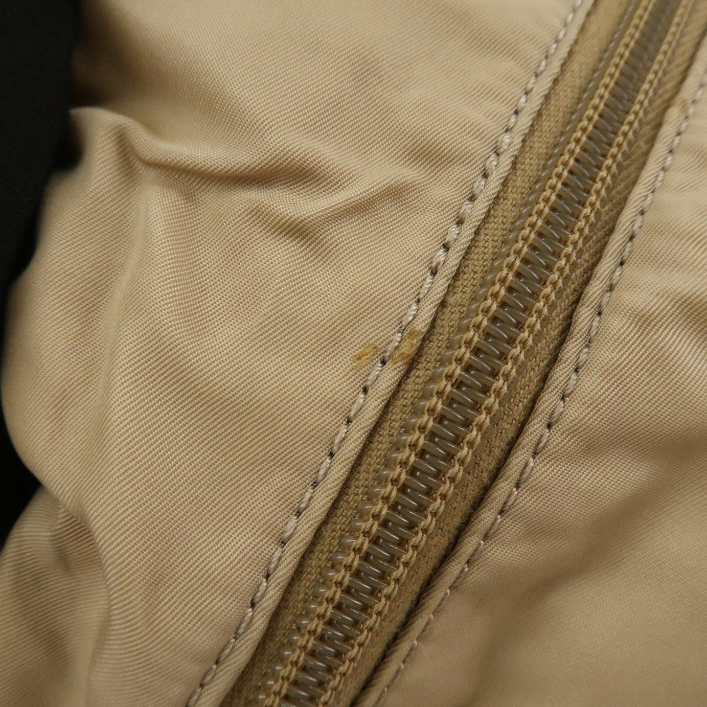 Prada Logo Nylon Patent Leather Mini Boston Bag Beige BR3150【Pre-order】